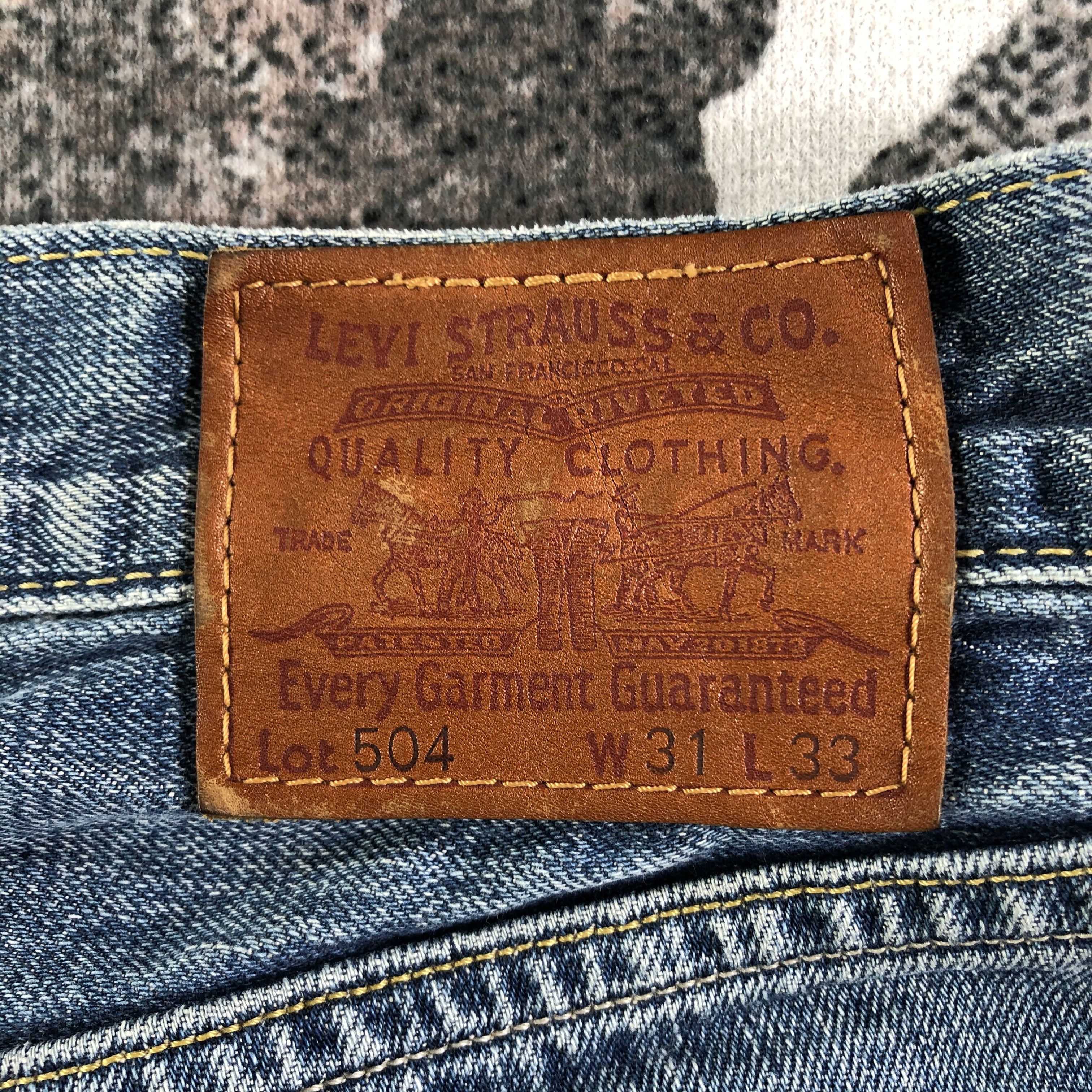 Levi's Vintage Levis 504 Jeans Medium Wash Denim KJ2193 Size US 32 / EU 48 - 5 Thumbnail