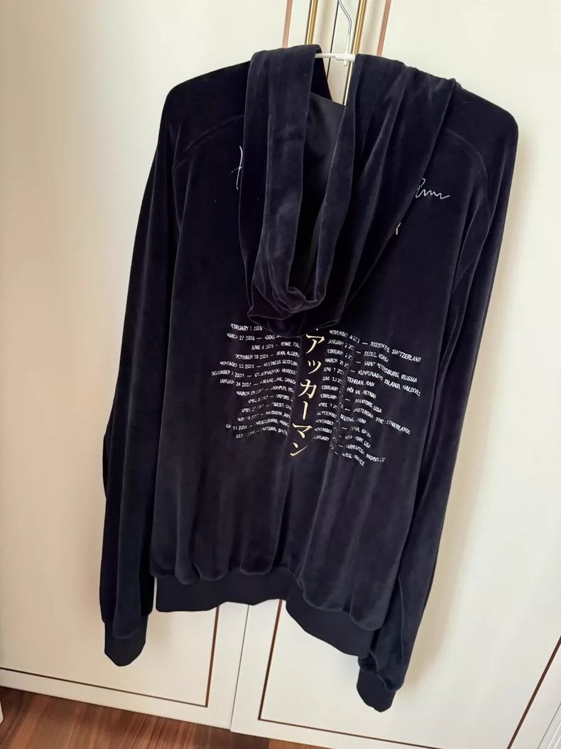Haider Ackermann Haider AckermannGold embroidered velour Perth hoodie 2503-N Size US XS / EU 42 / 0 - 3 Thumbnail