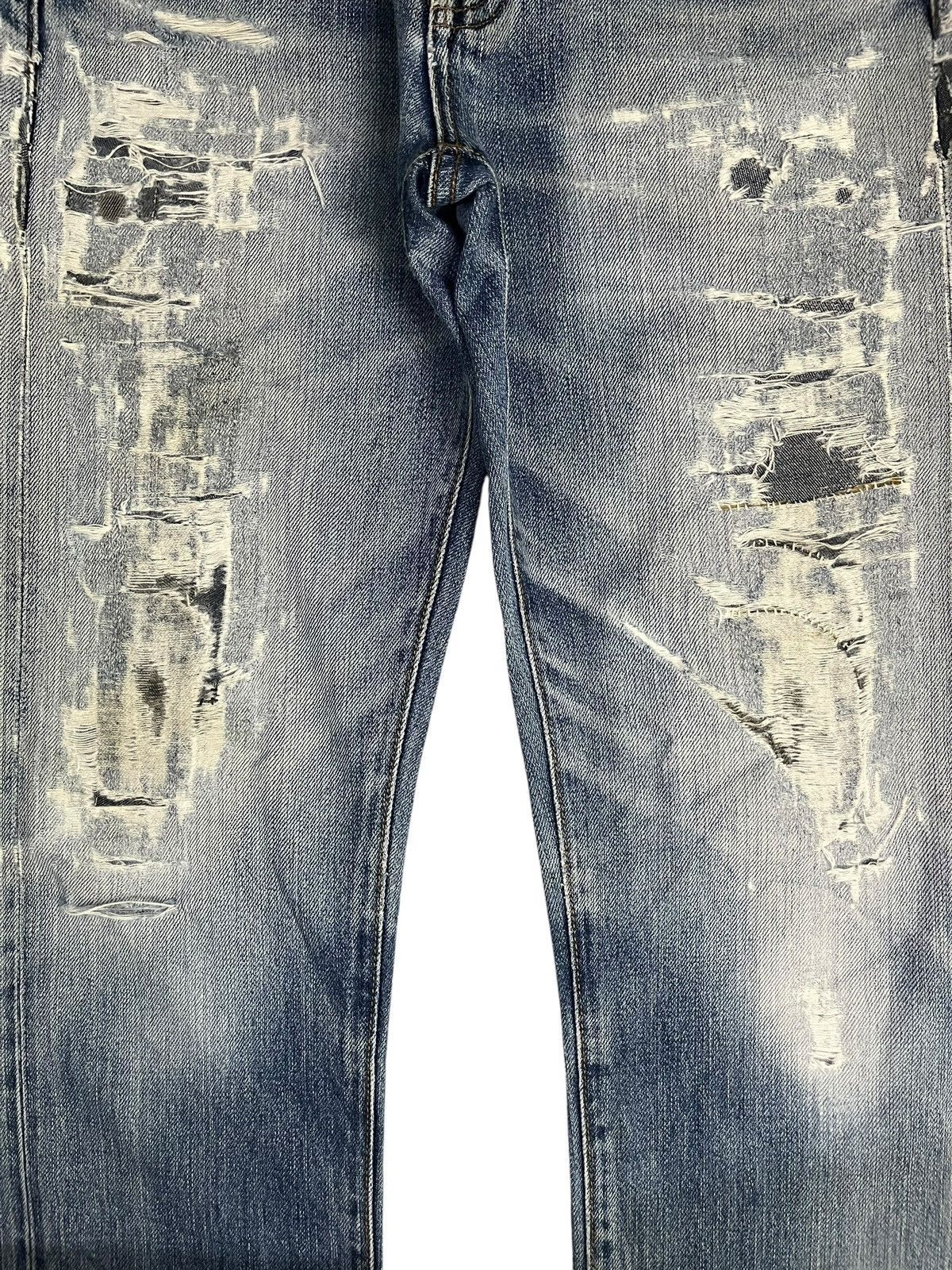 Uniqlo Vintage Uniqlo Faded Distressed Selvedge Jeans Size US 29 - 3 Thumbnail