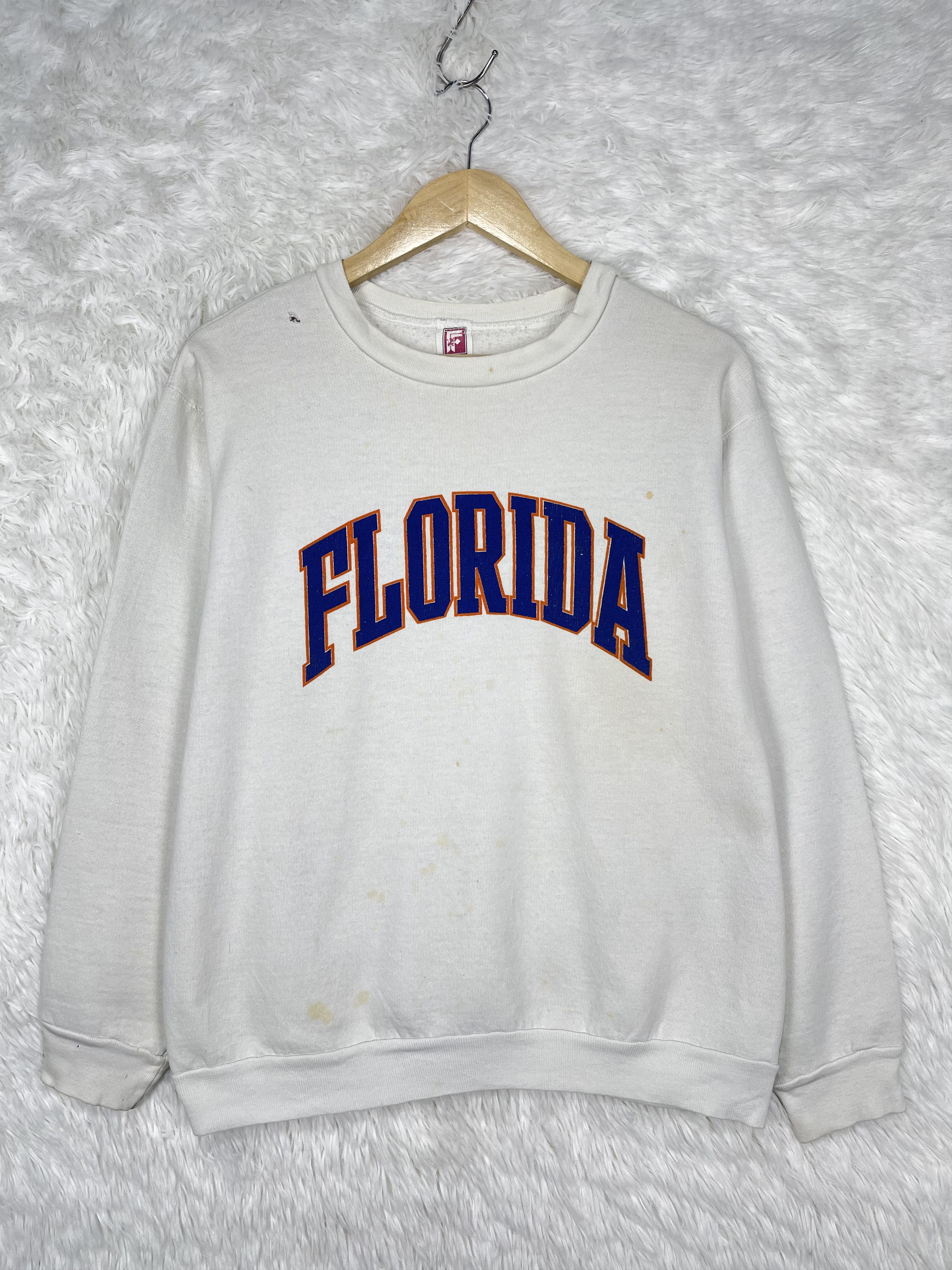 Japanese Brand Vintage 90s Florida Gators Spell Out Sweatshirt AS0008 Size US XL / EU 56 / 4 - 1 Thumbnail