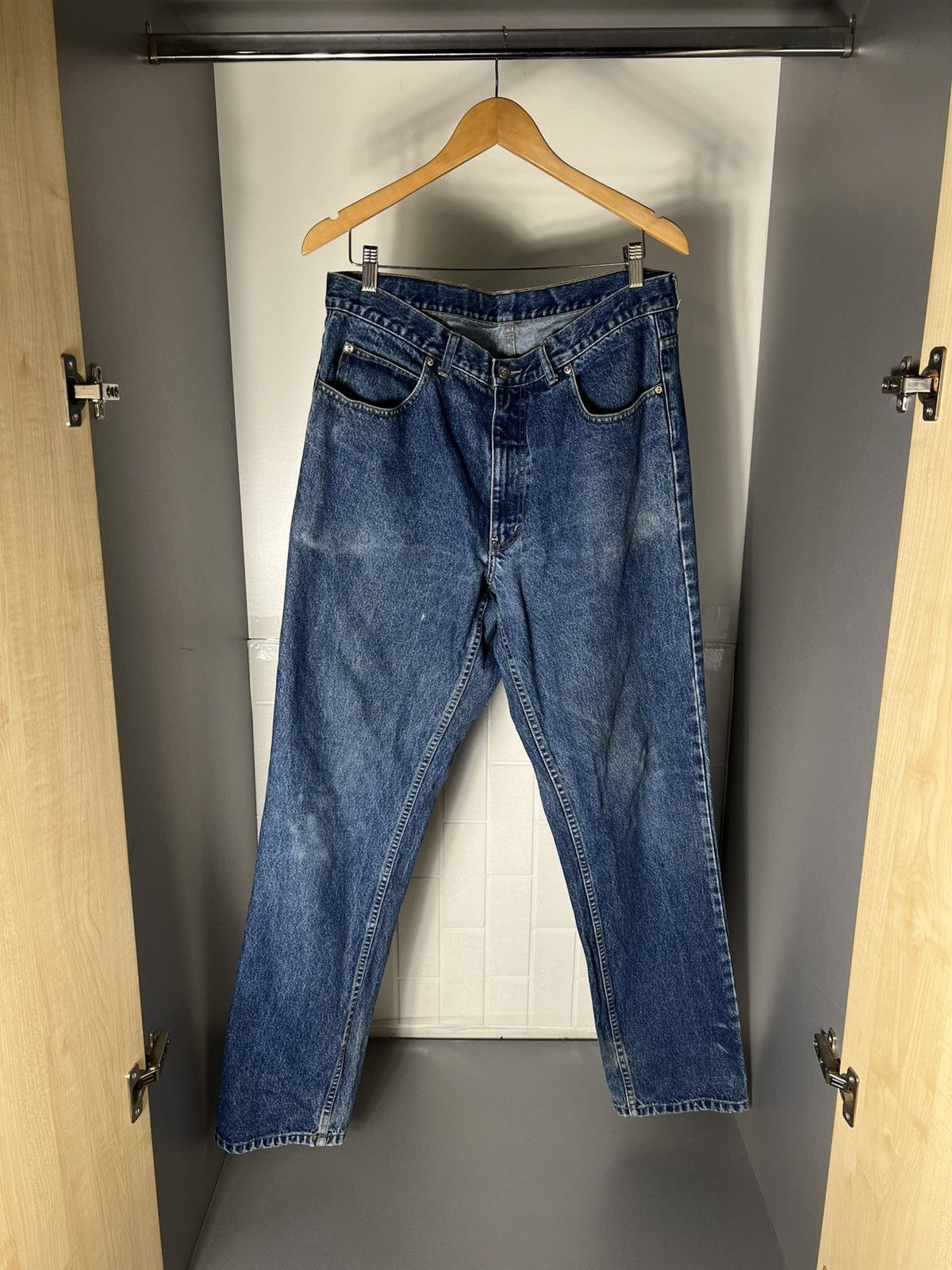 Saint Laurent Paris VINTAGE YVES SAINT LAURENT PARIS RETRO DENIM JEANS WEAR 90s Size US 38 / EU 54 - 2 Thumbnail