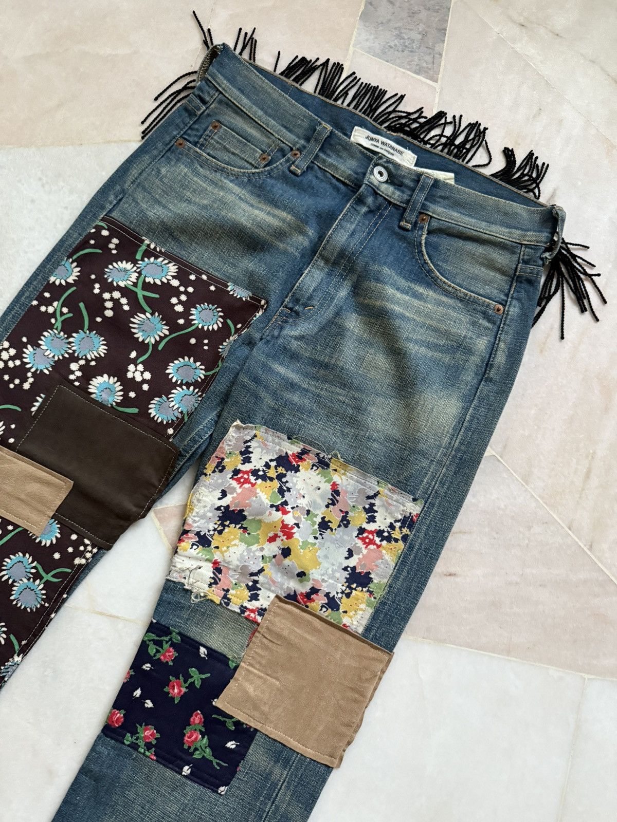 Comme des Garcons Junya watanabe Comme des garcons Patchwork pants Size US 30 / EU 46 - 2 Thumbnail