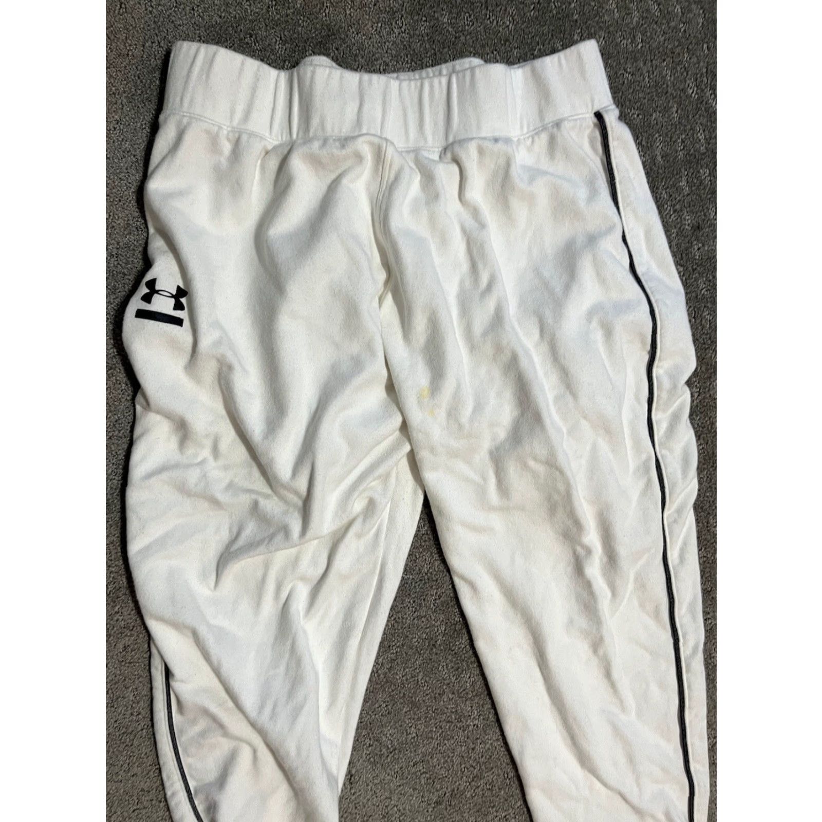 Under Armour Under Armour Fleece Crop Sweatpants White Pockets Womens M Size 32" / US 10 / IT 46 - 2 Thumbnail