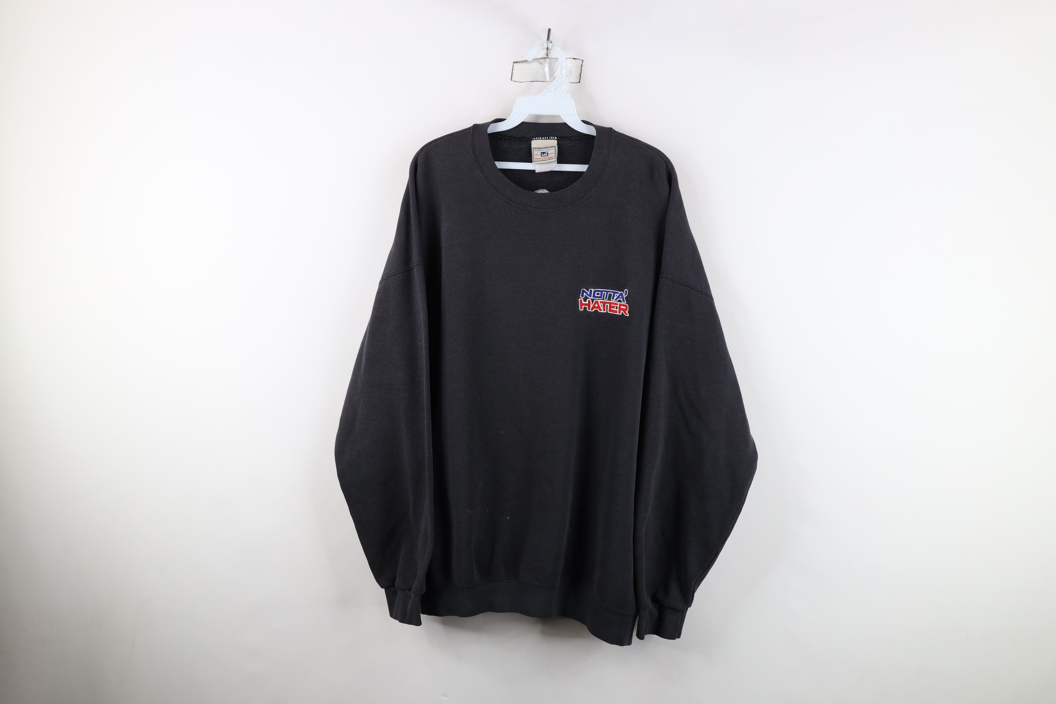 Vintage Vintage 90s Streetwear Notta Hater Not A Hater Sweatshirt Size US XXL / EU 58 / 5 - 1 Thumbnail