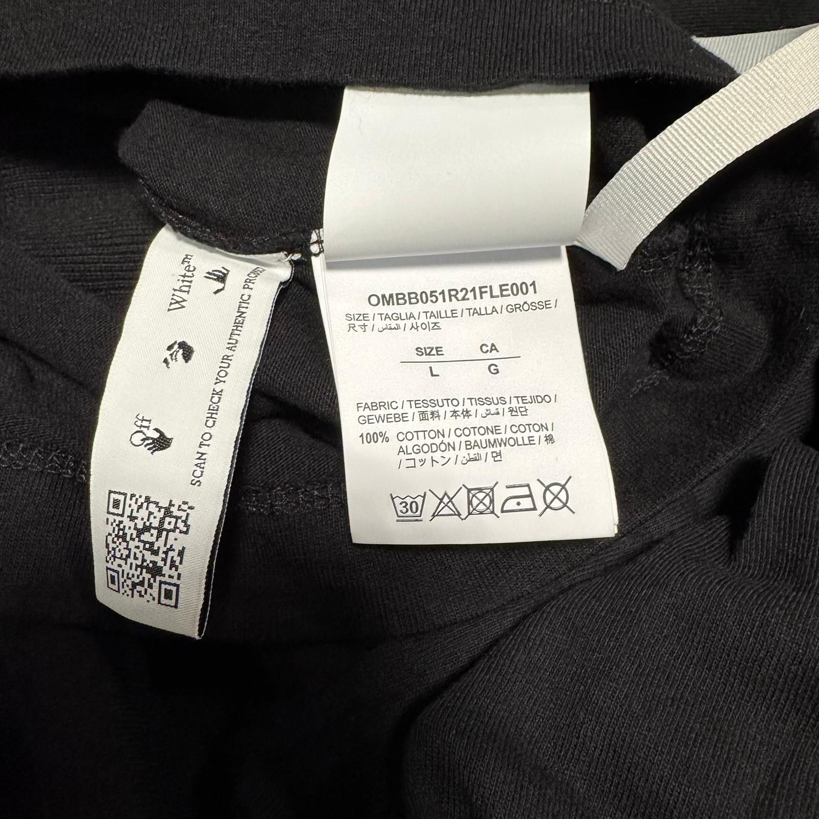 Off-White Black Mona Lisa Arrows Oversized Layered Tee Hoodie Size US L / EU 52-54 / 3 - 7 Thumbnail