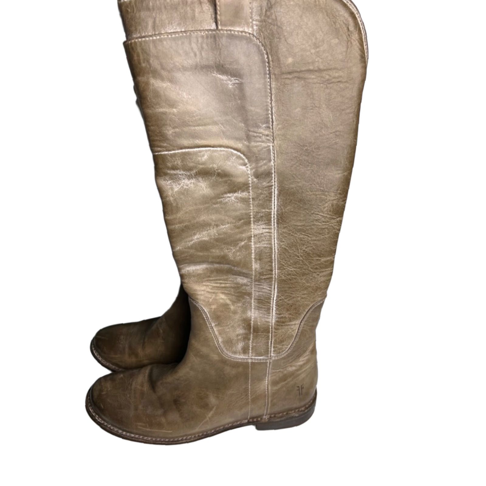 Frye VINTAGE Frye Paige Tall Riding Boots Womens 7.5 Grey Size US 8 / IT 38 - 1 Thumbnail