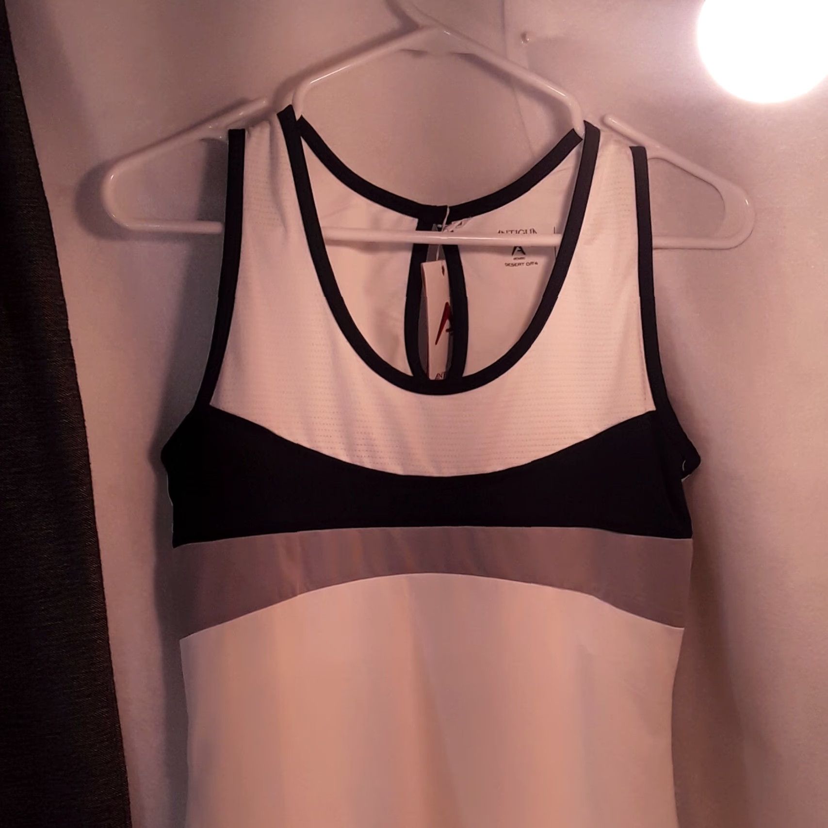 Vintage NWT Antigua 2 PC. Warm Up White Tank Top, Small Pants Womens Polyester #ee1 Shirt/ Tank? Size S / US 4 / IT 40 - 4 Thumbnail