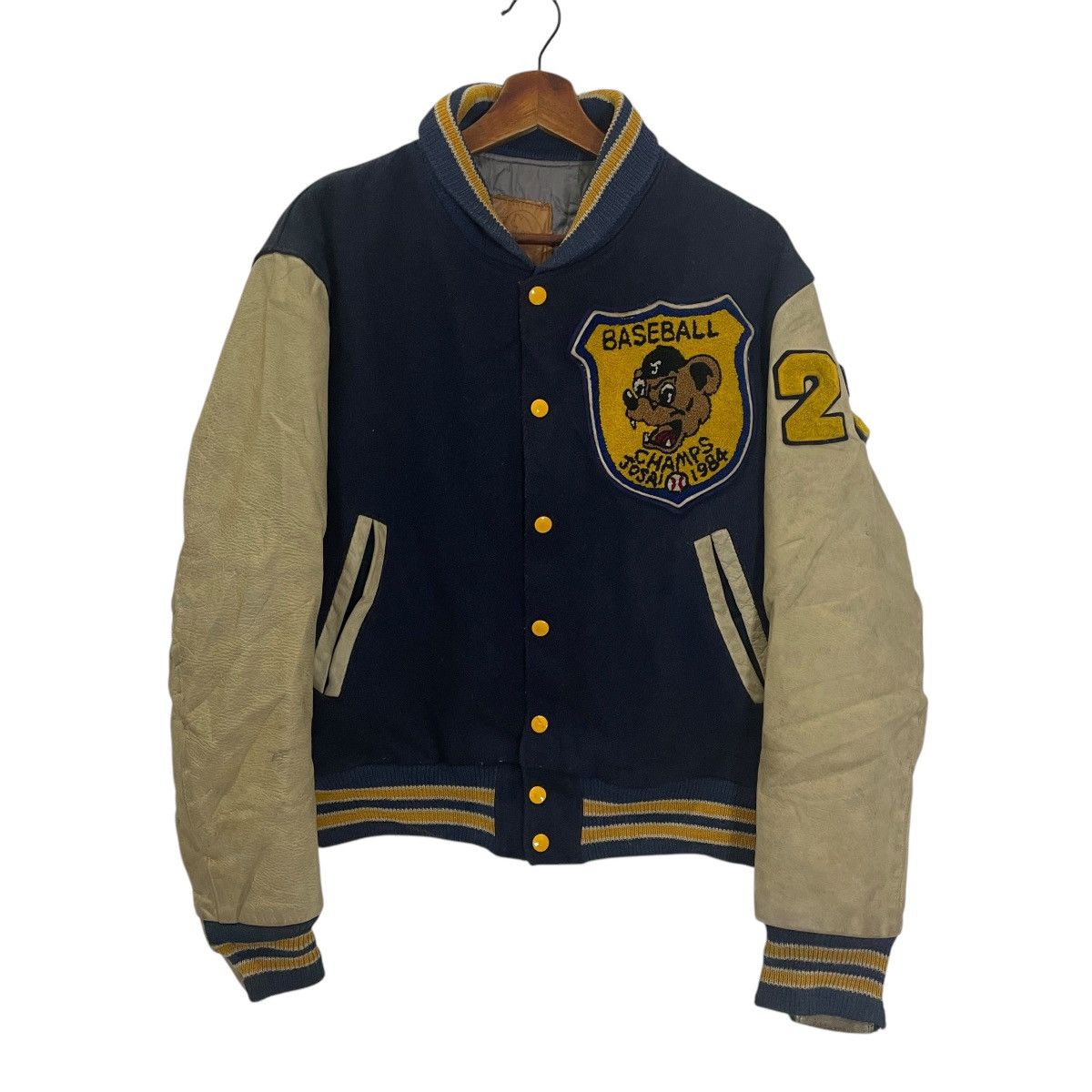 Golden Bear Vintage Golden Bear Baseball Champs 1984 Varsity Jacket Size US L / EU 52-54 / 3 - 1 Thumbnail