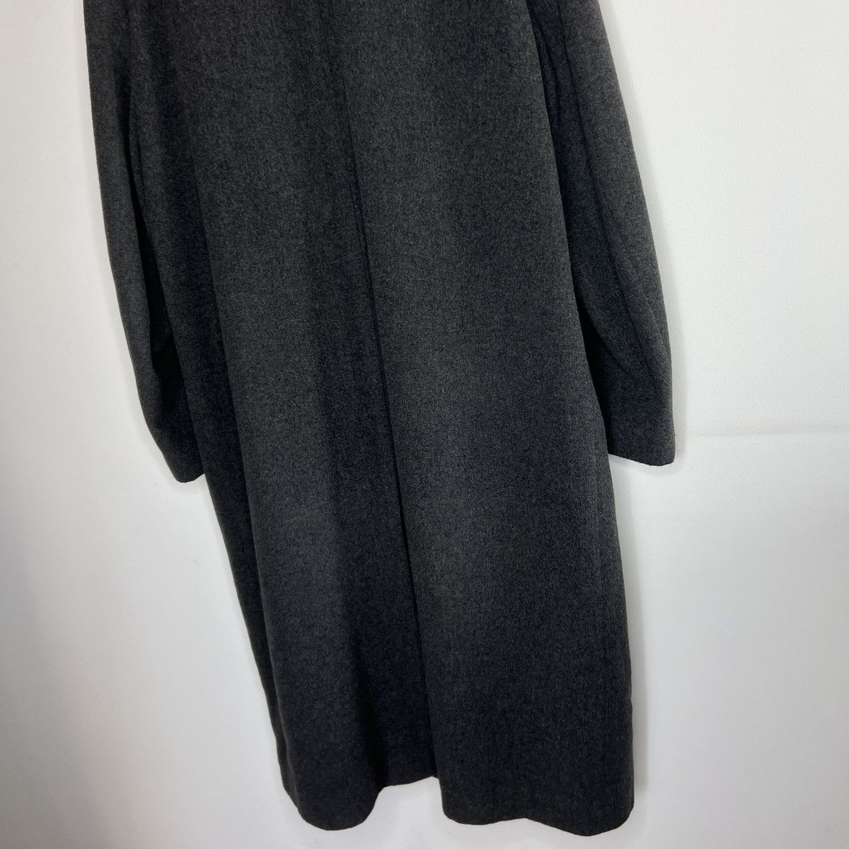 Hugo Boss × Vintage Vintage Hugo Boss Wool Cashmere Long Coat Jacket Grey 90s Size US XL / EU 56 / 4 - 13 Thumbnail
