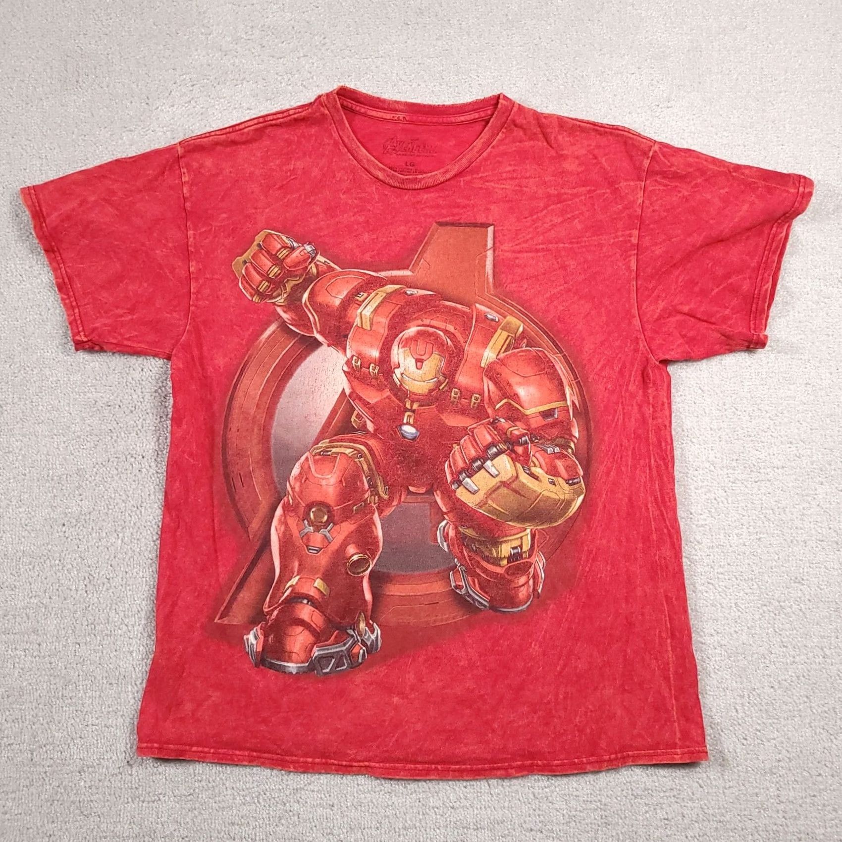 Vintage VINTAGE Marvel Avengers T Shirt Mens L Red Iron Man Short Sleeve Graphic Tie-Dye Size US L / EU 52-54 / 3 - 2 Thumbnail