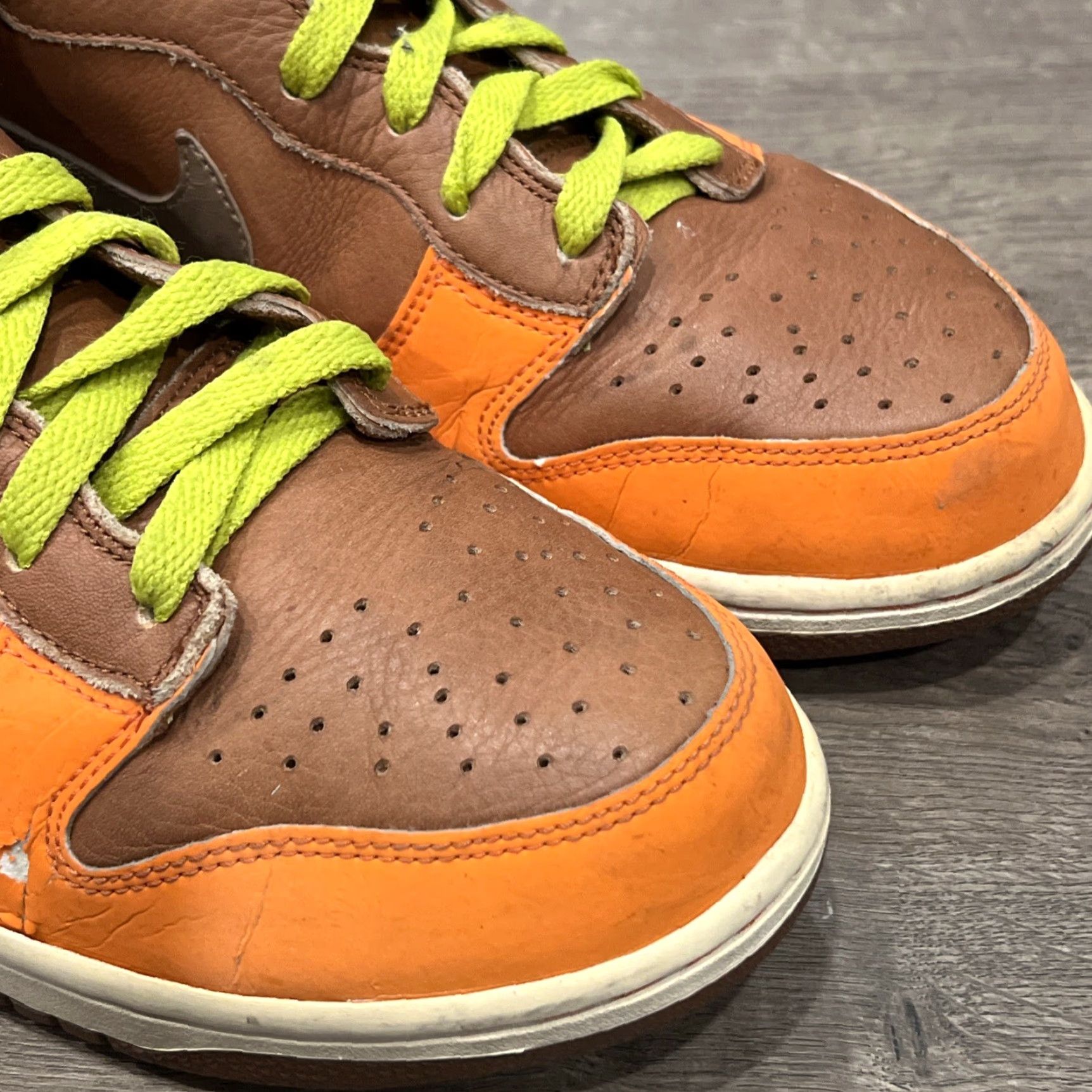 Nike Nike Dunk High Premium Orange Sneaker Men 11 Orange 312786-891 Sneaker 90s Basketball Mens Shoes Size US 11 / EU 44 - 3 Thumbnail