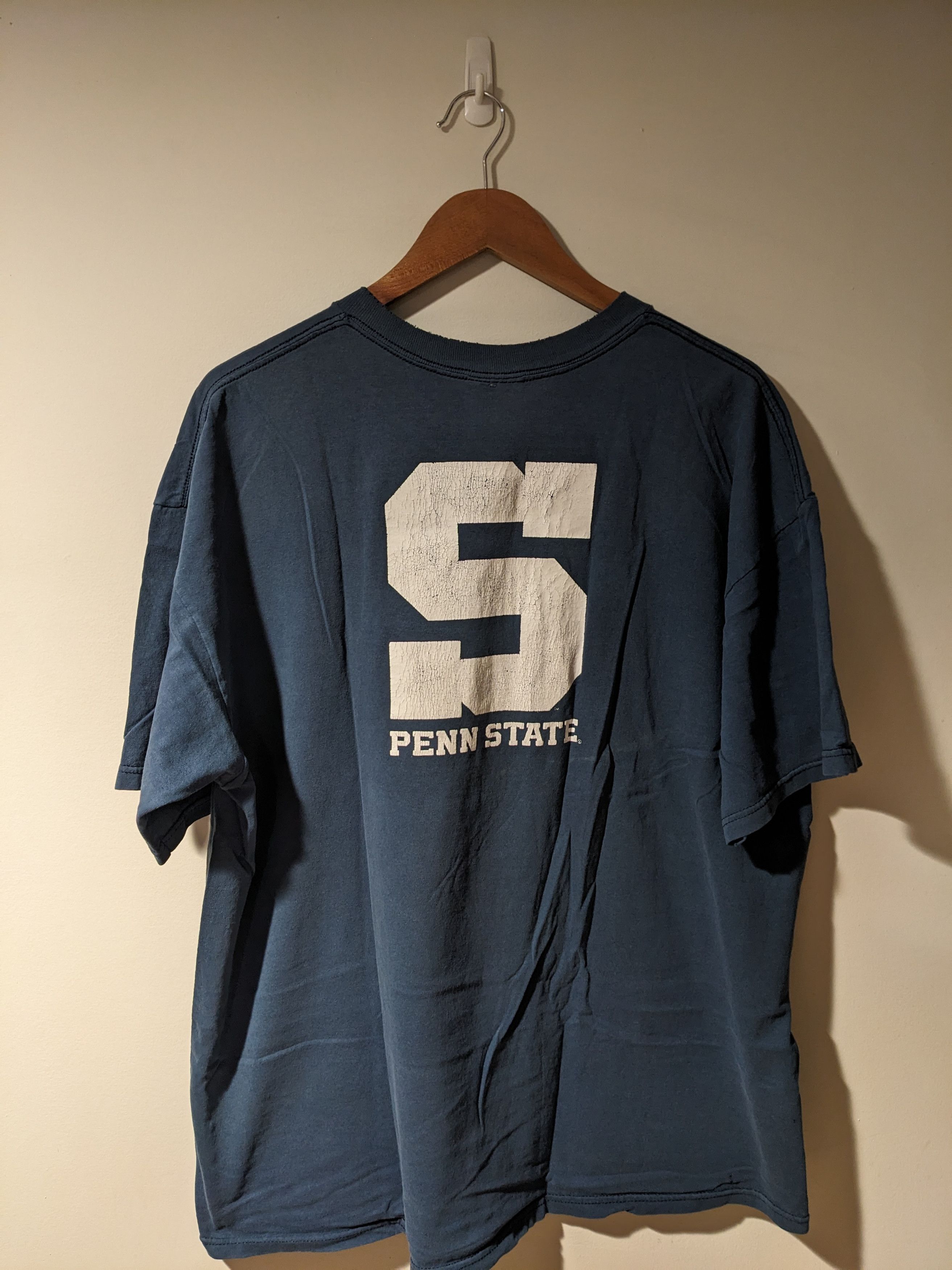 Nike × Vintage Vintage Y2K Penn State Nike Just Do It Blue X-Large T-Shirt Size US XL / EU 56 / 4 - 10 Thumbnail
