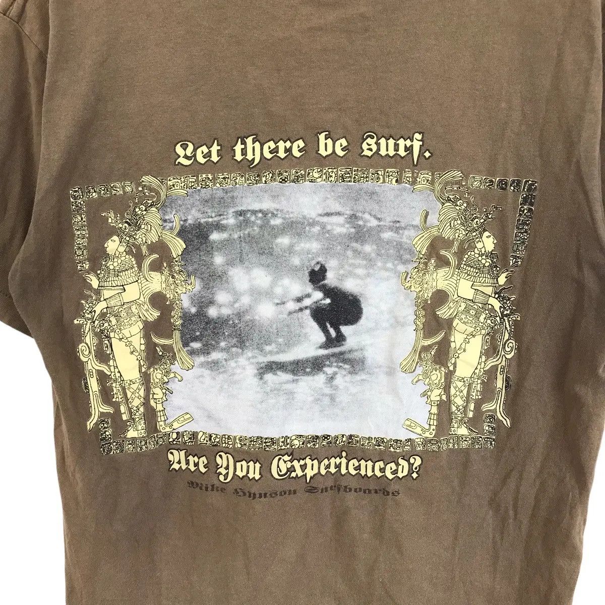Vintage Vtg MIKE HYSON SURFBOARD Let The Be Surf Tee Shirt Are You Size US M / EU 48-50 / 2 - 2 Thumbnail