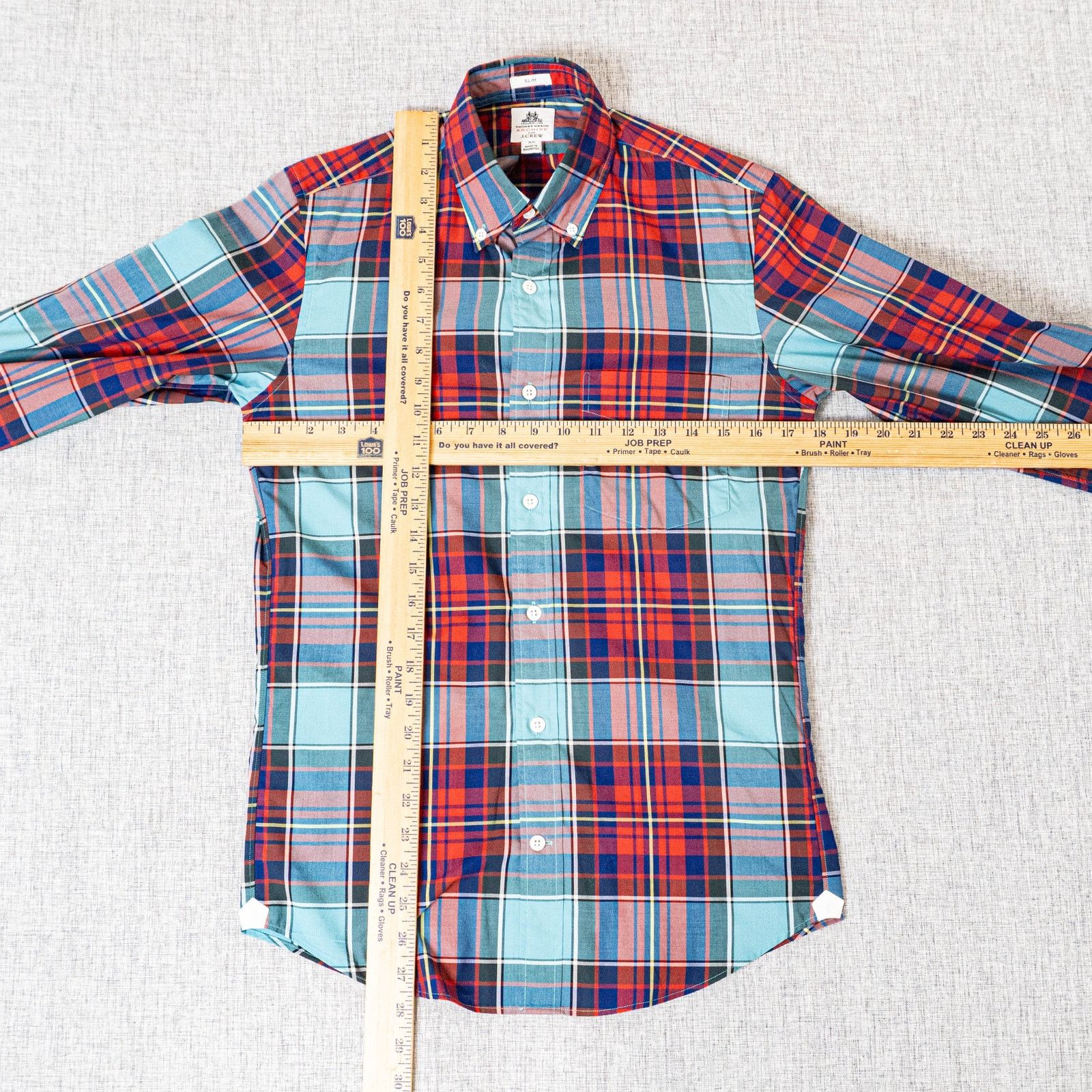 J.Crew Thomas Mason ARCHIVE for J.Crew Slim Button Down shirt Plaid Size US XS / EU 42 / 0 - 6 Thumbnail