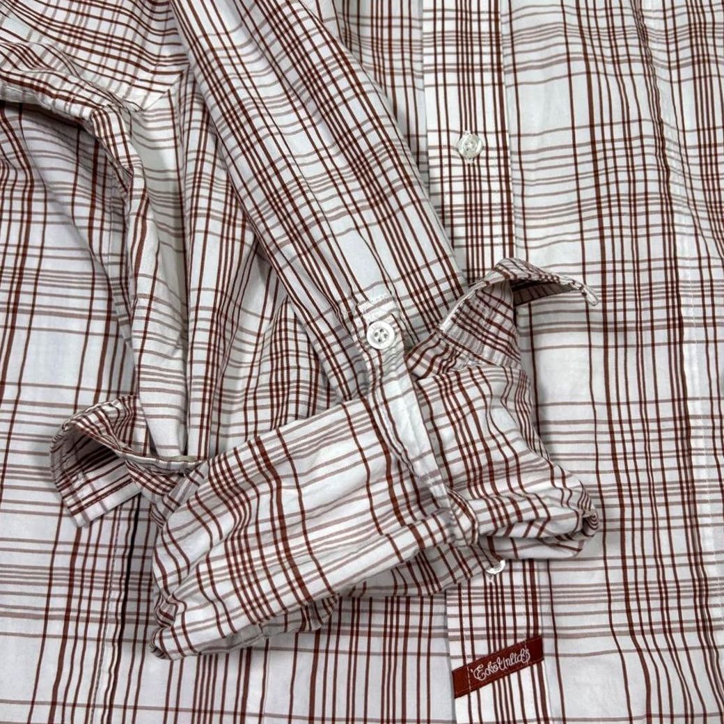 Ecko Unltd. Classic Shirt Casual Brown & White Plaid Button-Down Long Sleeve Top Mens XXL Size US XXL / EU 58 / 5 - 3 Thumbnail