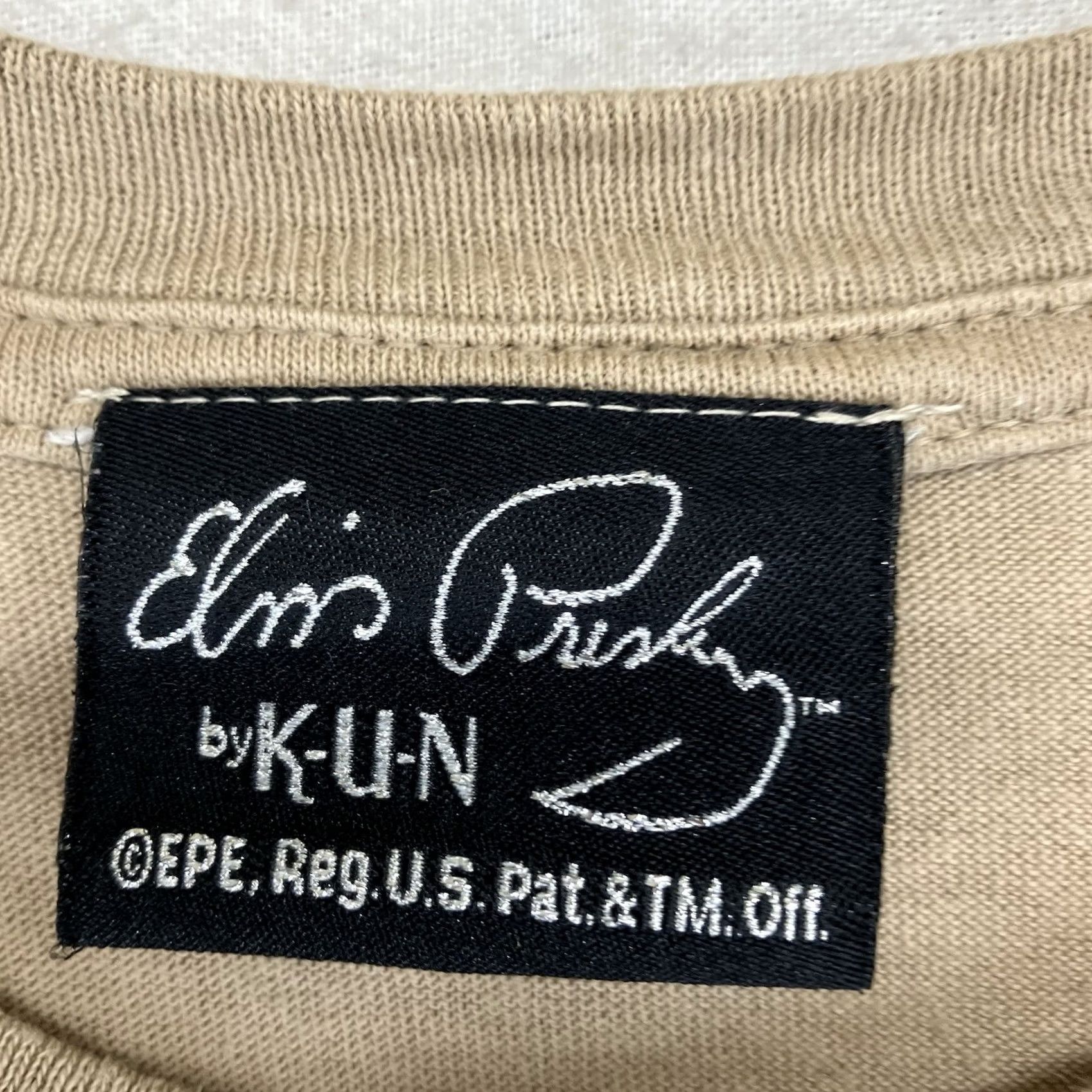 Vintage VINTAGE Elvis Presley Blue Hawaii T Shirt Mens Medium BOXY Fit Thick Cotton Logo Crew Neck Short Sleeve Beige 60s Hawaiian Retro The King Mens Size US M / EU 48-50 / 2 - 4 Thumbnail