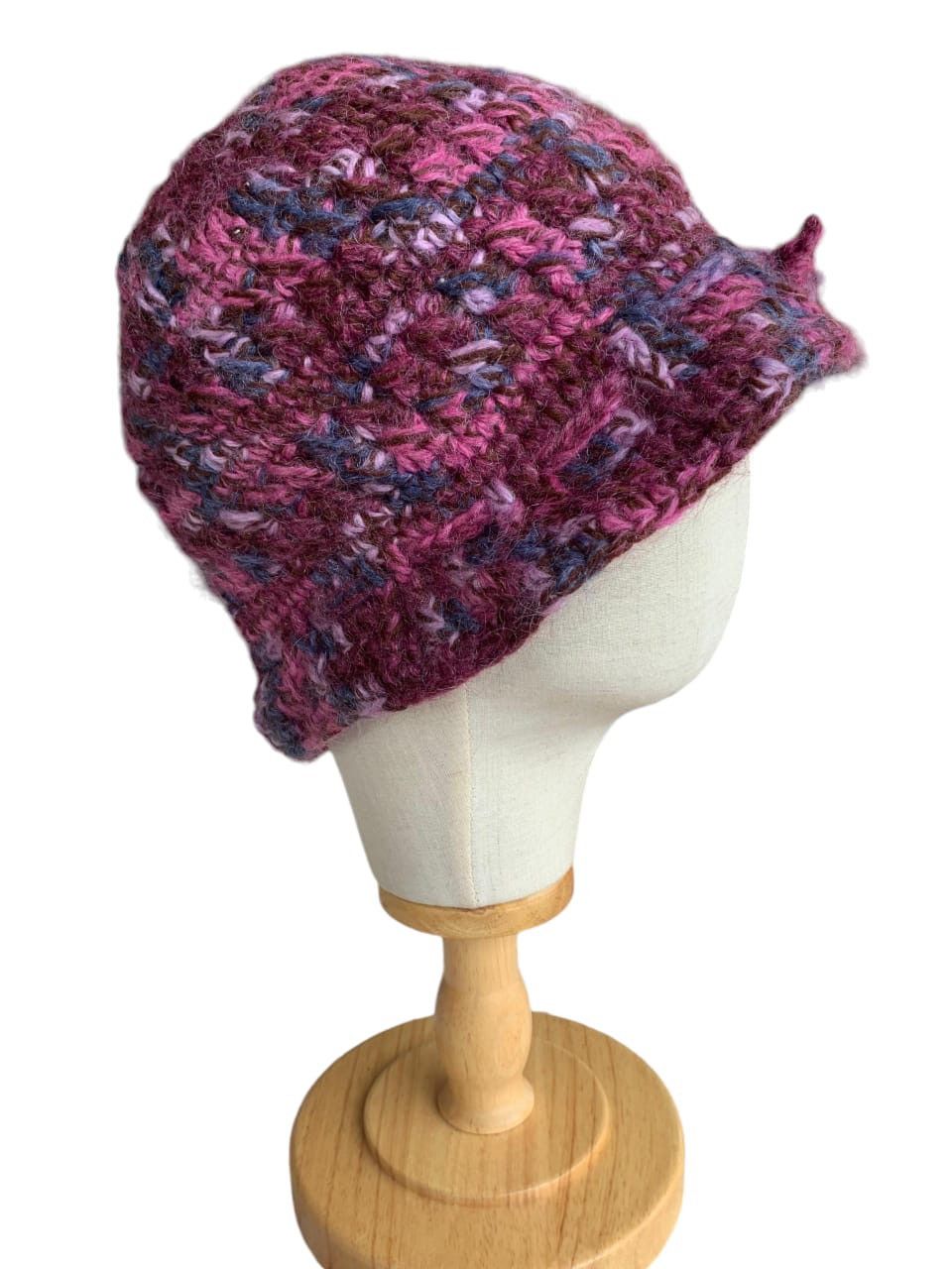 Japanese Brand × Kapital × Vintage HIPPIES Style 🌈 Fur Knitted Distressed Bucket Hat Size ONE SIZE - 7 Thumbnail