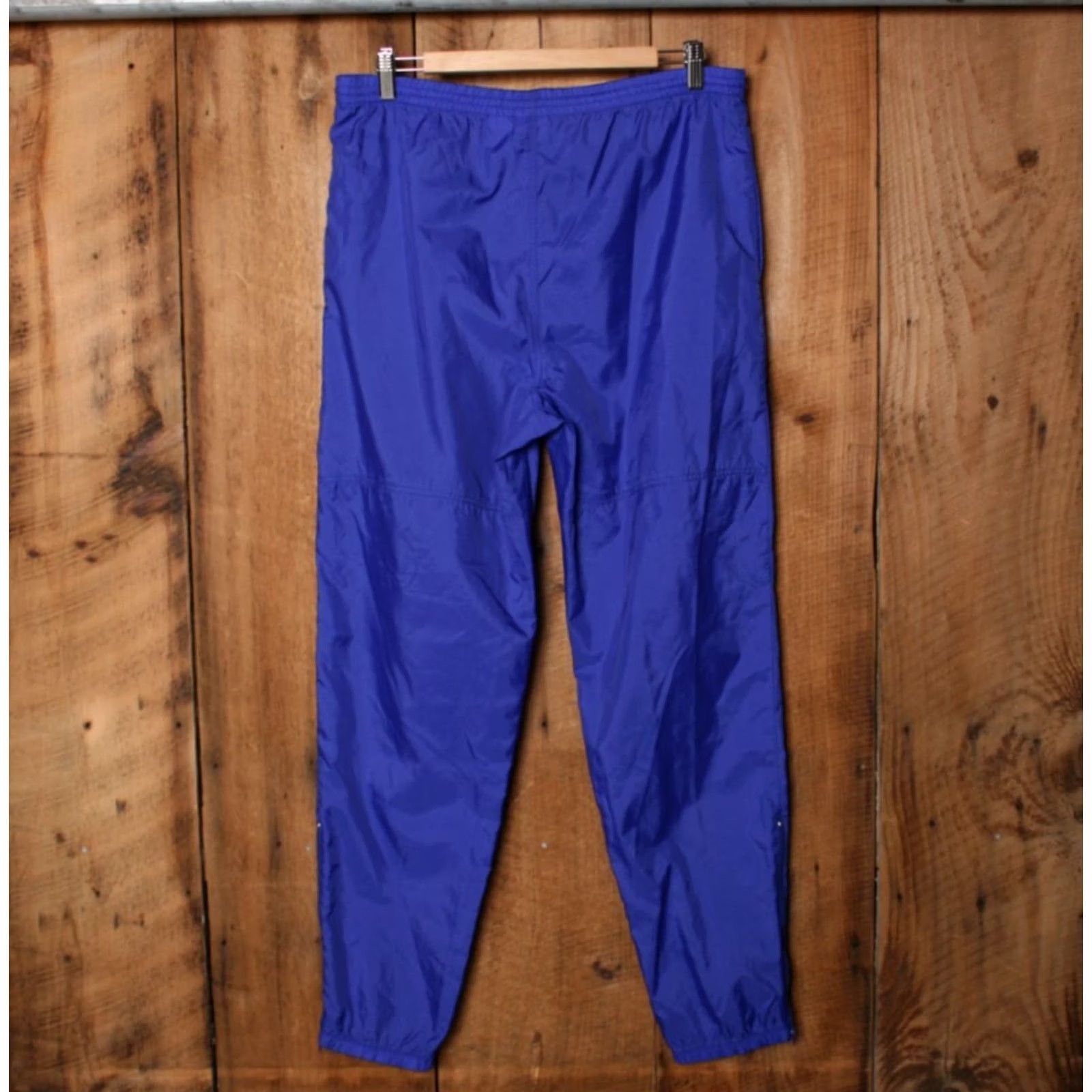 Nike VINTAGE Nike Purple Track Pants Mens M Inseam 30 Zip Ankle Windbreaker Nylon Nylon Pants Unlined Drawstring Closure Activewear Size US 31 - 4 Thumbnail