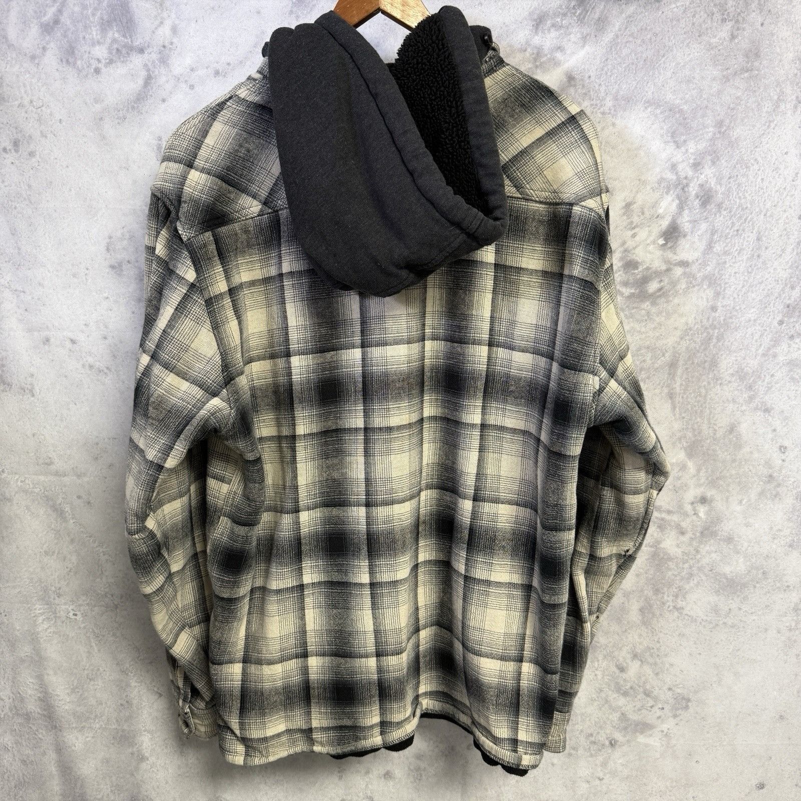 Billabong Billabong Plaid Button Up Sweatshirt Hoodie Flannel Mens L Size US L / EU 52-54 / 3 - 2 Thumbnail