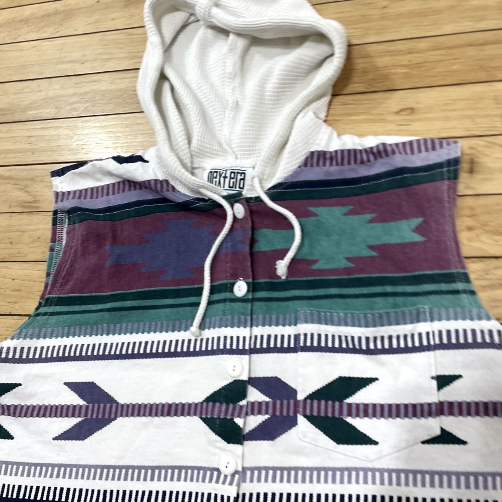 NEXT VINTAGE NEXT ERA Tank Button Shirt Mens S Beach Hoodie Southwest Aztec Small Shirt Unisex Adults XS? Size US M / EU 48-50 / 2 - 3 Thumbnail