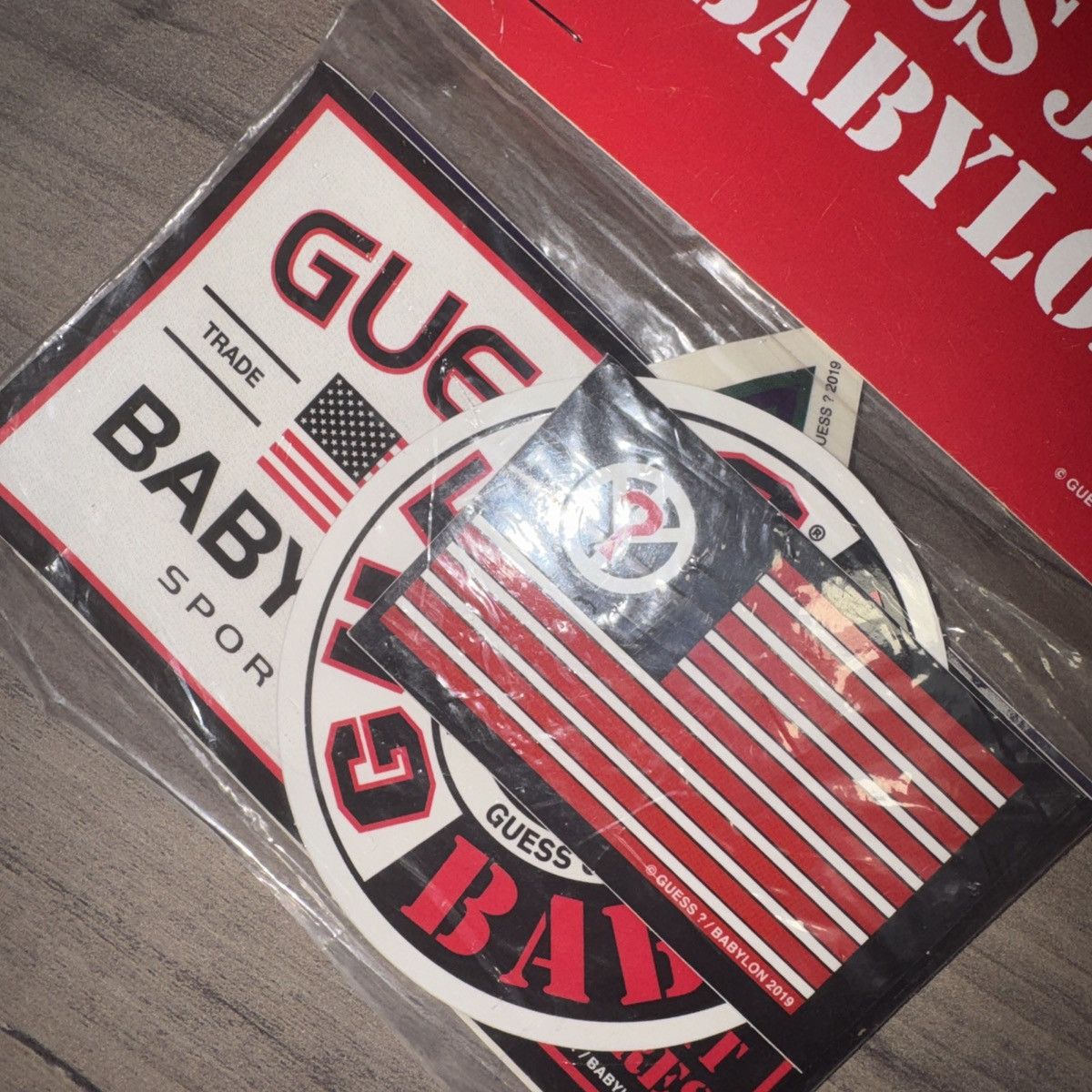 Babylon Babylon x guess jeans collab sticker pack Size ONE SIZE - 7 Thumbnail