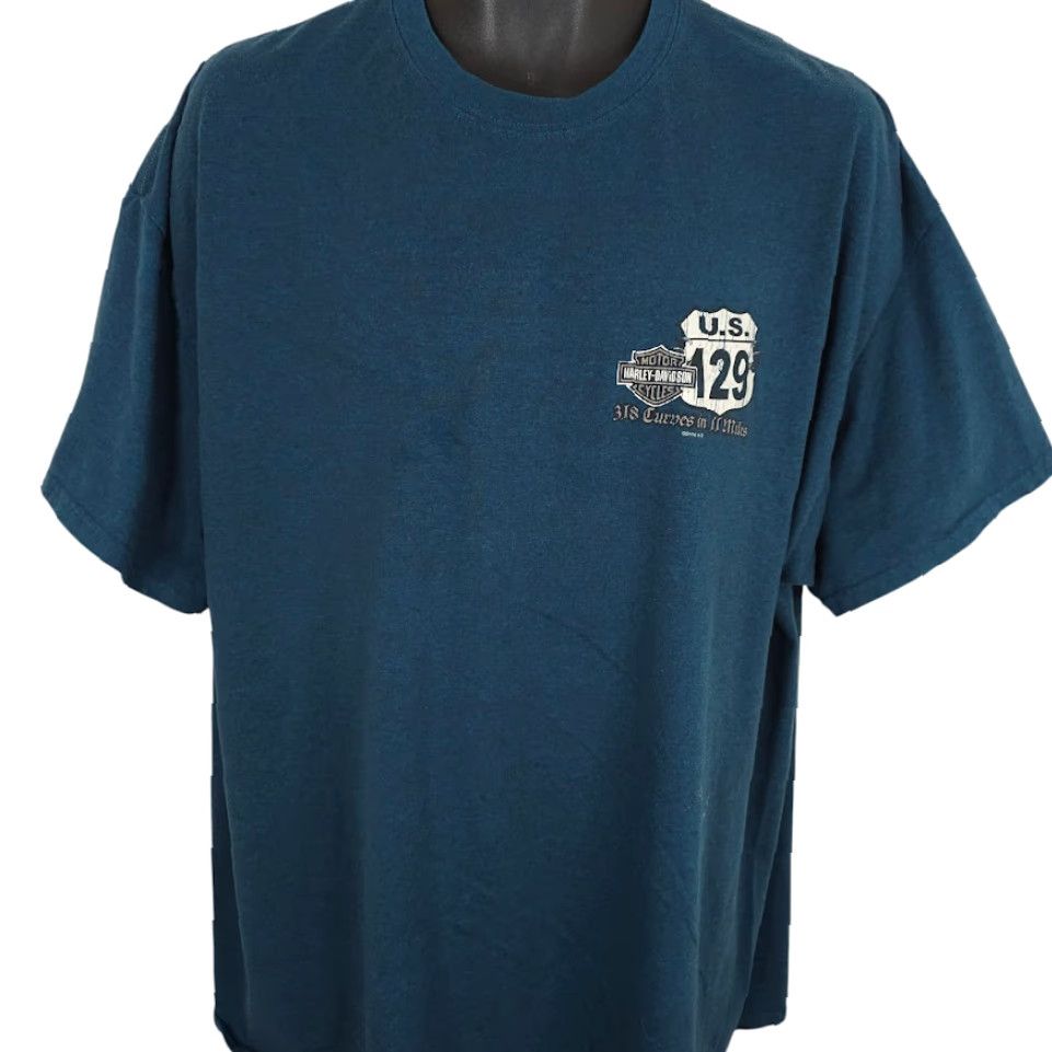 Harley Davidson Harley-Davidson T Shirt Mens 2XL Blue Dragon Tallassee Tennessee Vintage? No (adjusted) Size US XXL / EU 58 / 5 - 2 Thumbnail