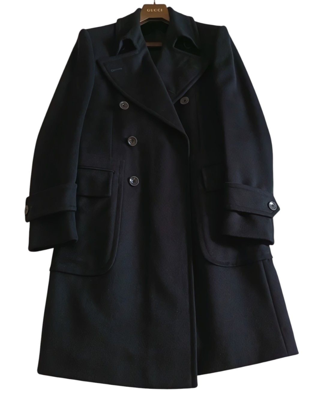 Gucci F/W 2001 DOUBLE BREASTED WOOL COAT BY TOM FORD Size US M / EU 48-50 / 2 - 2 Thumbnail