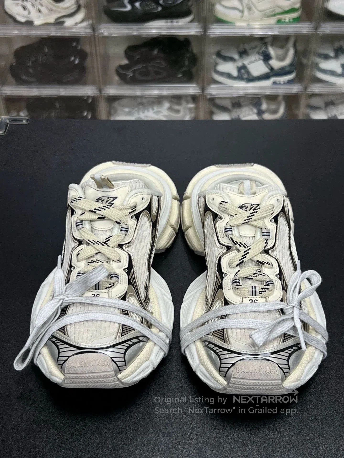 Balenciaga balenciaga 3xl half drag beige sneakers. Size US 5 / EU 37 - 2 Thumbnail