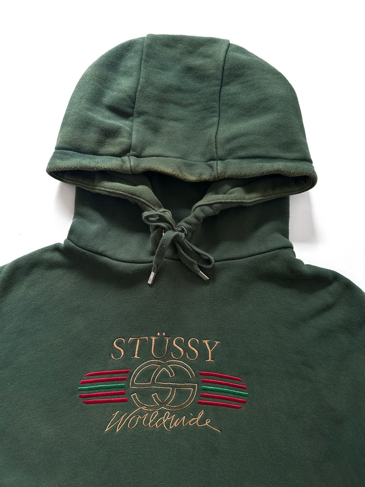 Stussy Stussy AU Worldwide G*cci Crop Hoodie Size S / US 4 / IT 40 - 3 Thumbnail