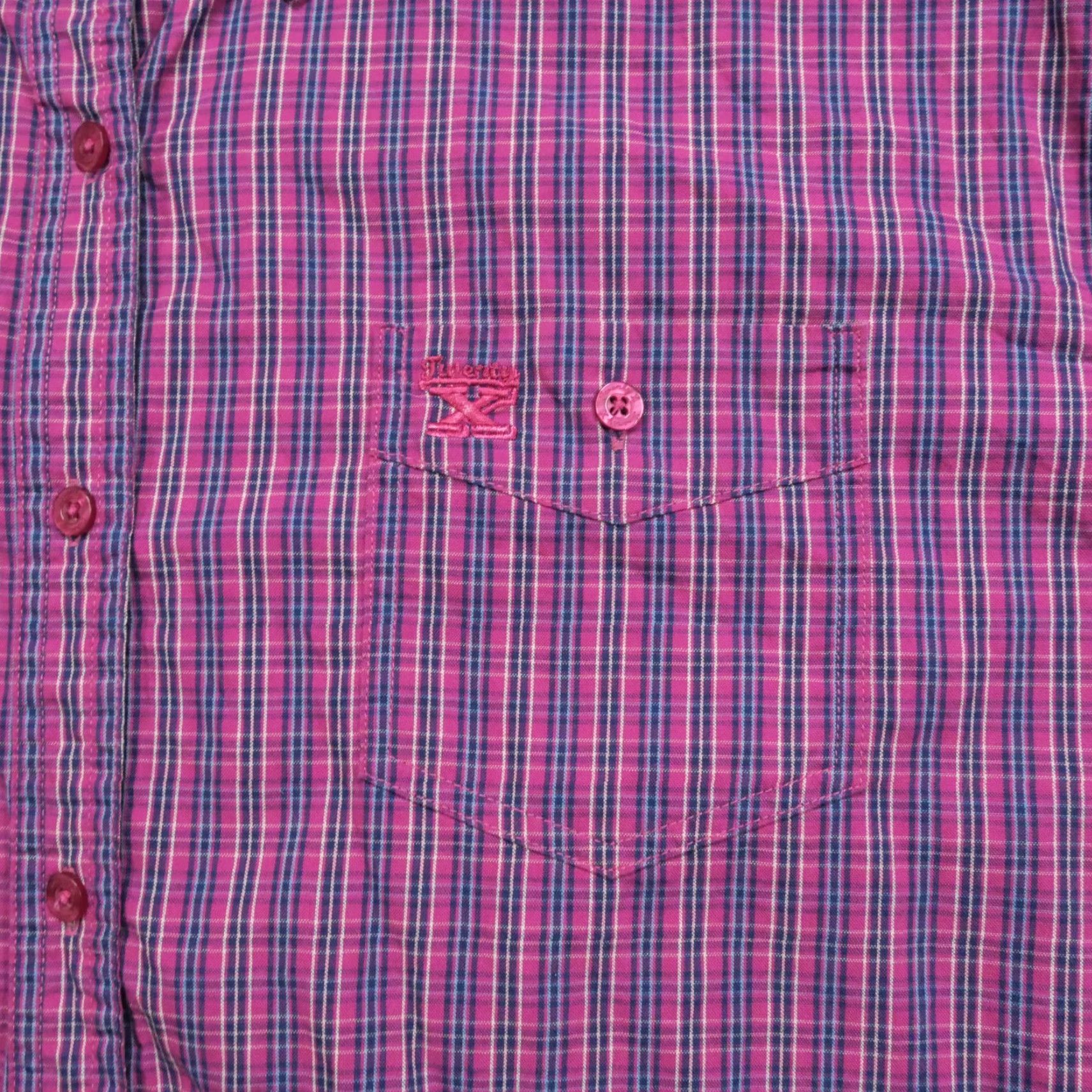 Wrangler VINTAGE Wrangler 20X Shirt Womens XL Pink Plaid Button Up Western Country Y2K Size XL / US 12-14 / IT 48-50 - 2 Thumbnail