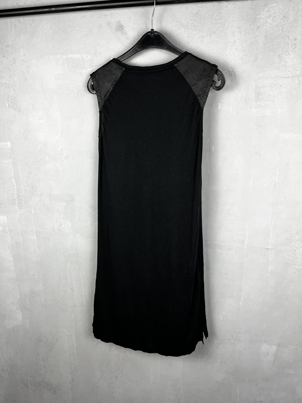 Allsaints All Saints Dress Knee Length Size Small Hi-Low Faux Leather Size S / US 4 / IT 40 - 7 Thumbnail