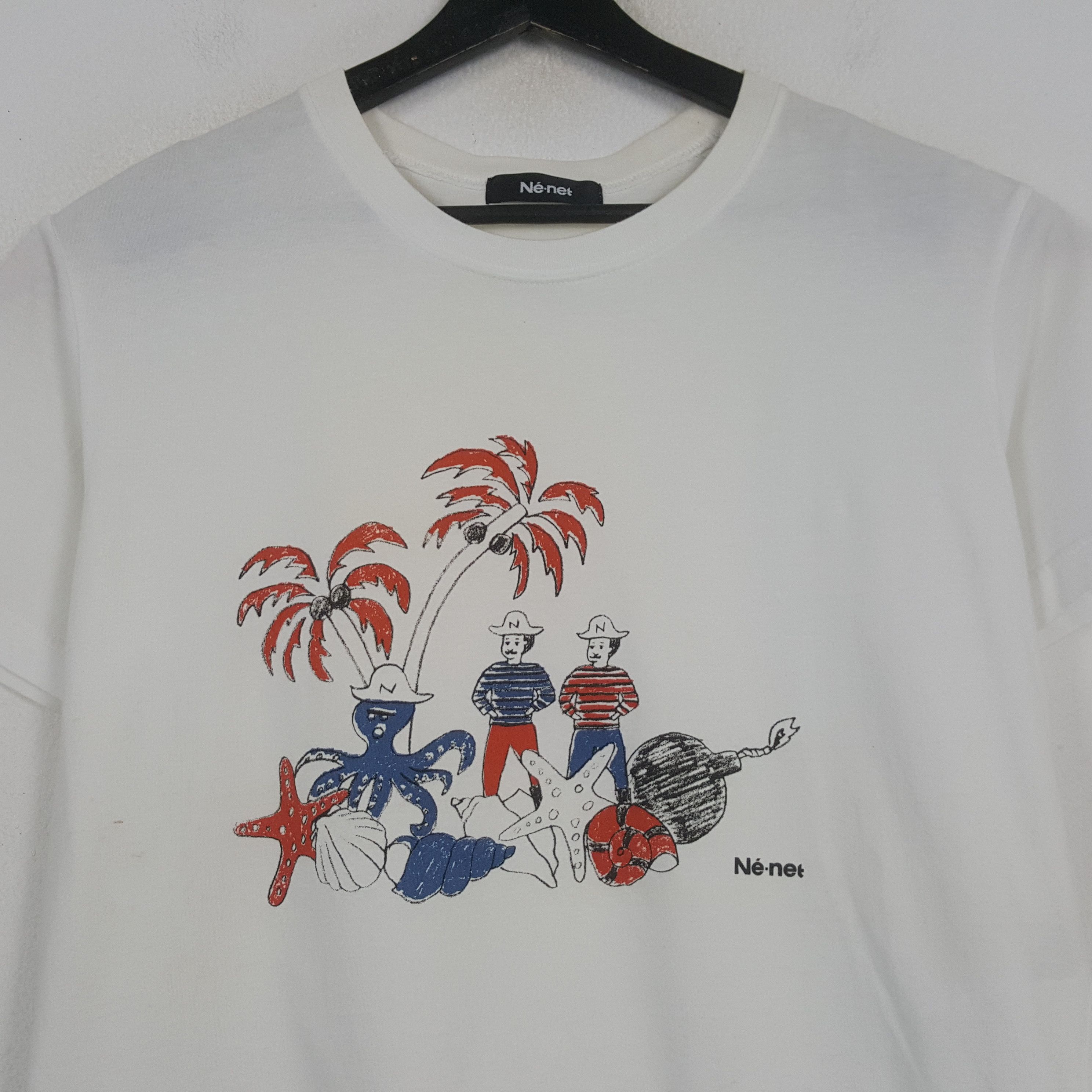 Ne-Net NE-NET by ISSEY MIYAKE Japanese Designer Tshirt C294N13 Size US M / EU 48-50 / 2 - 2 Thumbnail