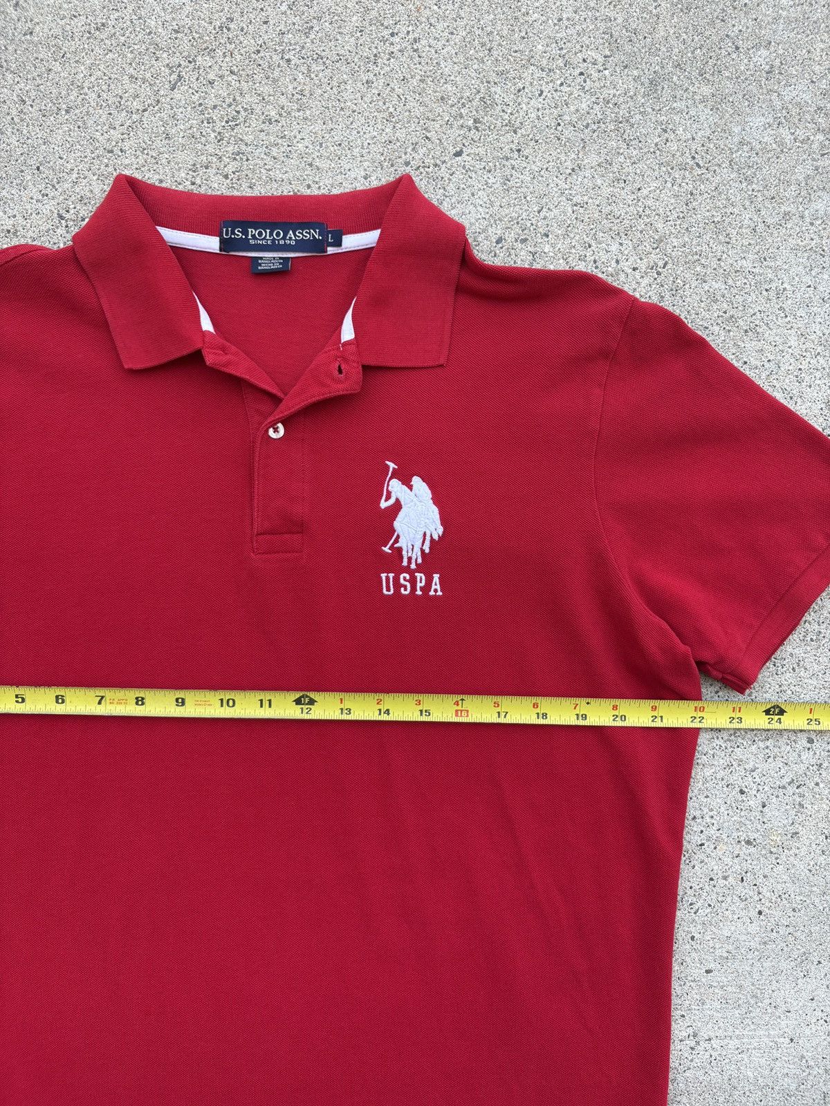 Polo Ralph Lauren Vintage US Polo Assn. Red Chief Keef Style Polo Tee Size L Size US L / EU 52-54 / 3 - 5 Thumbnail
