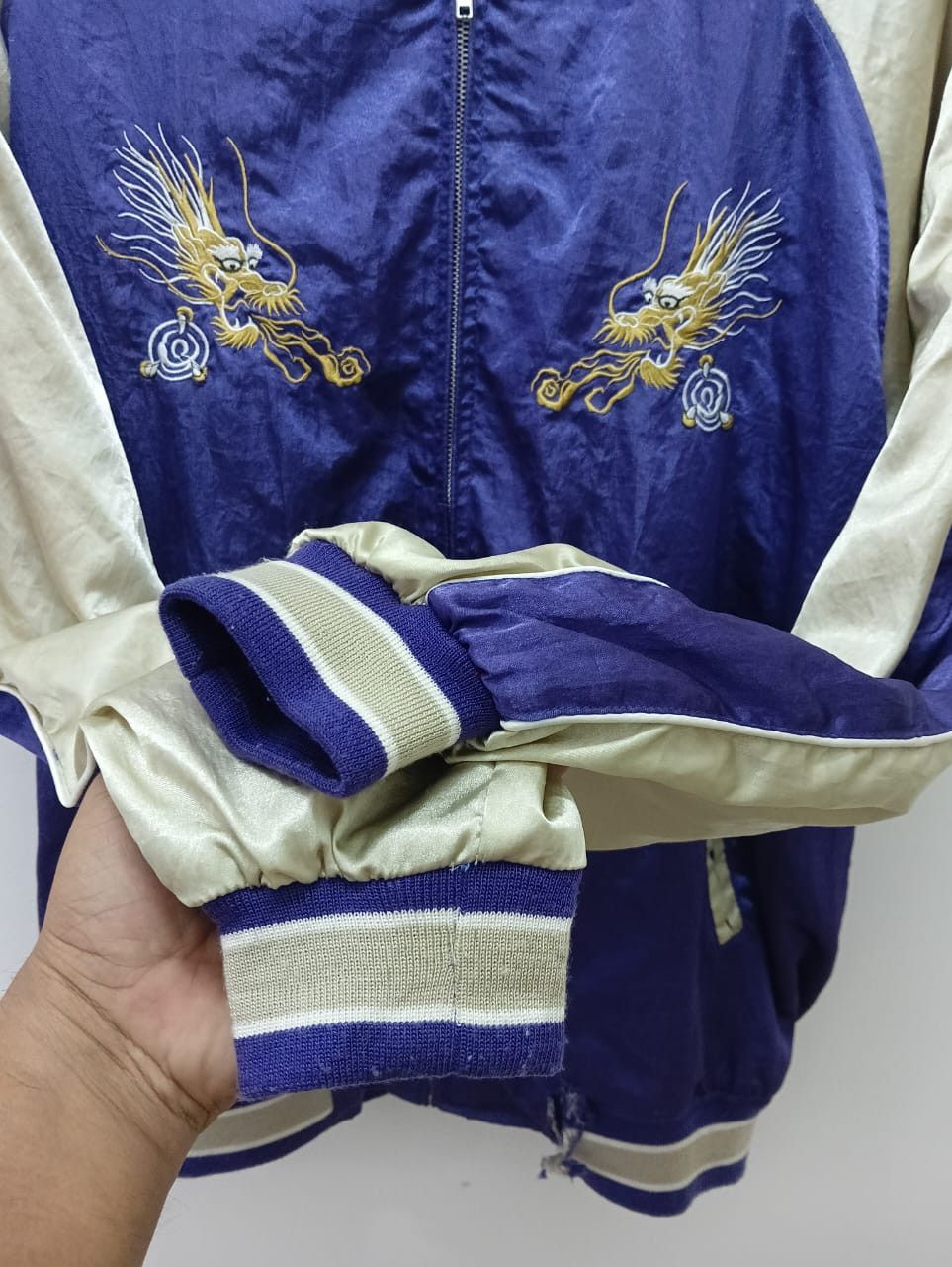 Japanese Brand × Toyo Enterprises × Vintage 🔥Vintage Sukajan Japan Yokosuka Dragon Jacket Size US XL / EU 56 / 4 - 2 Thumbnail