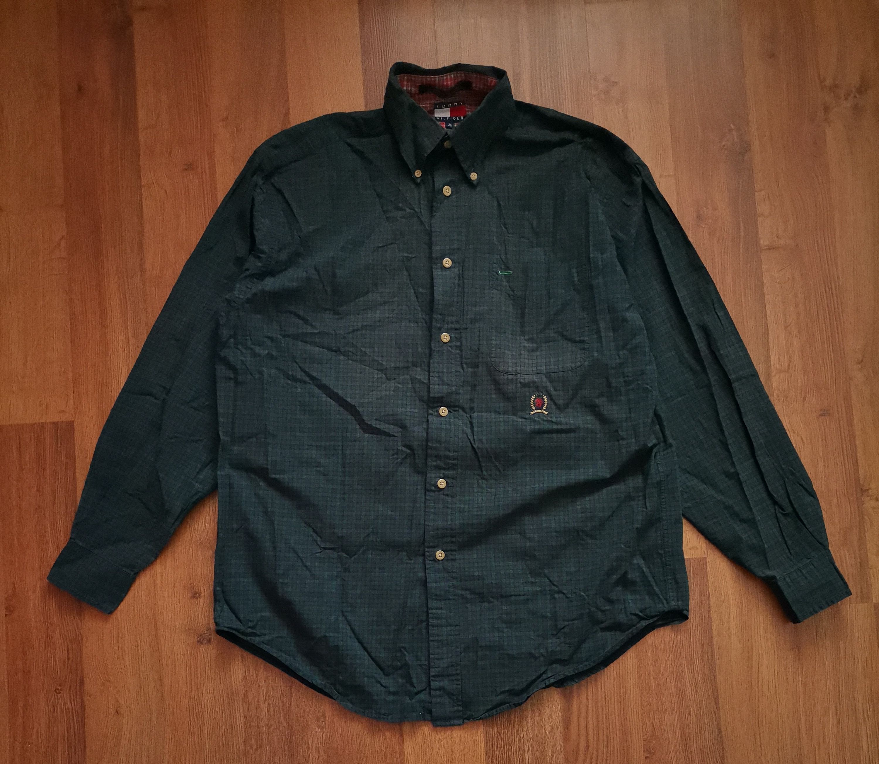Tommy Hilfiger × Vintage Vintage Tommy Hilfiger Checkered Shirt Size US M / EU 48-50 / 2 - 1 Thumbnail