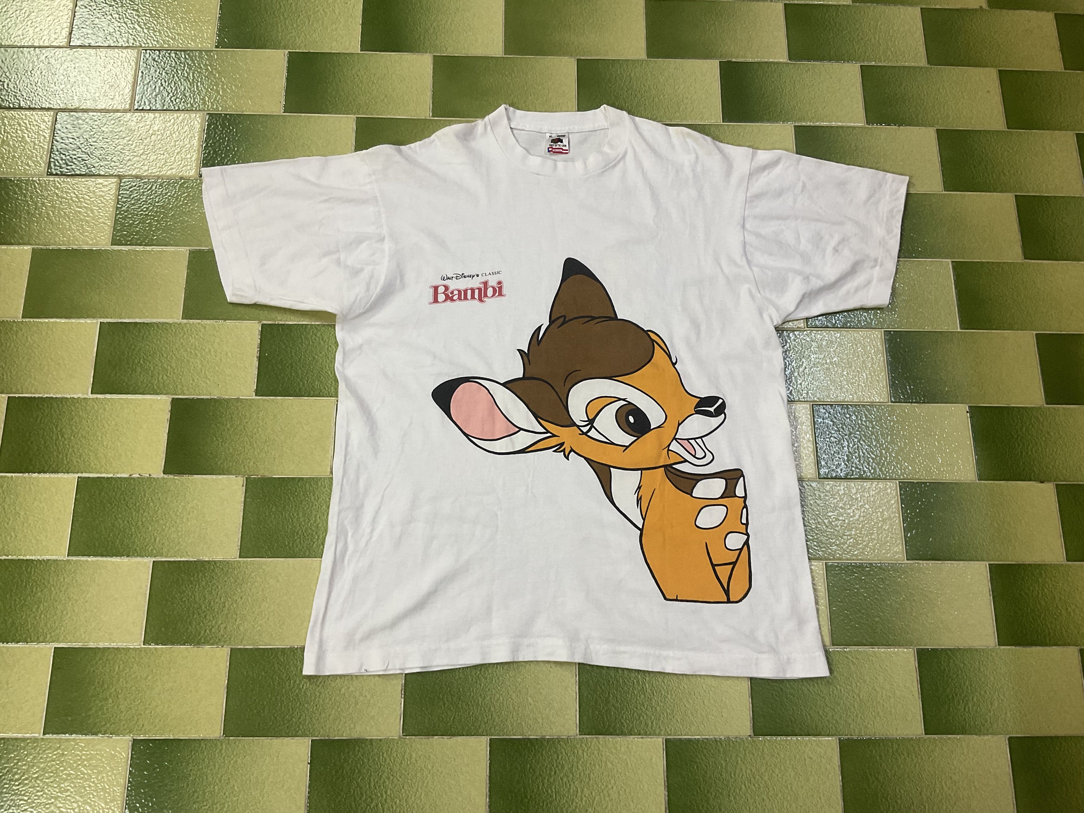 Walt Disney Classic Bambi Vintage T-Shirt Size XL