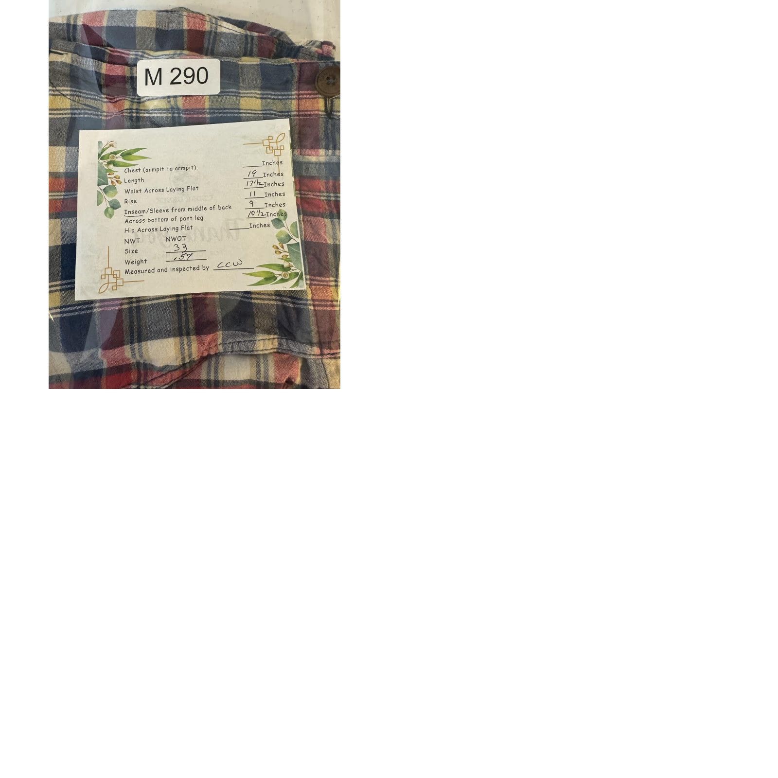American Eagle Outfitters American Eagle Shorts Mens 33 Plaid Classic Preppy Casual Cotton Size US 33 - 10 Thumbnail