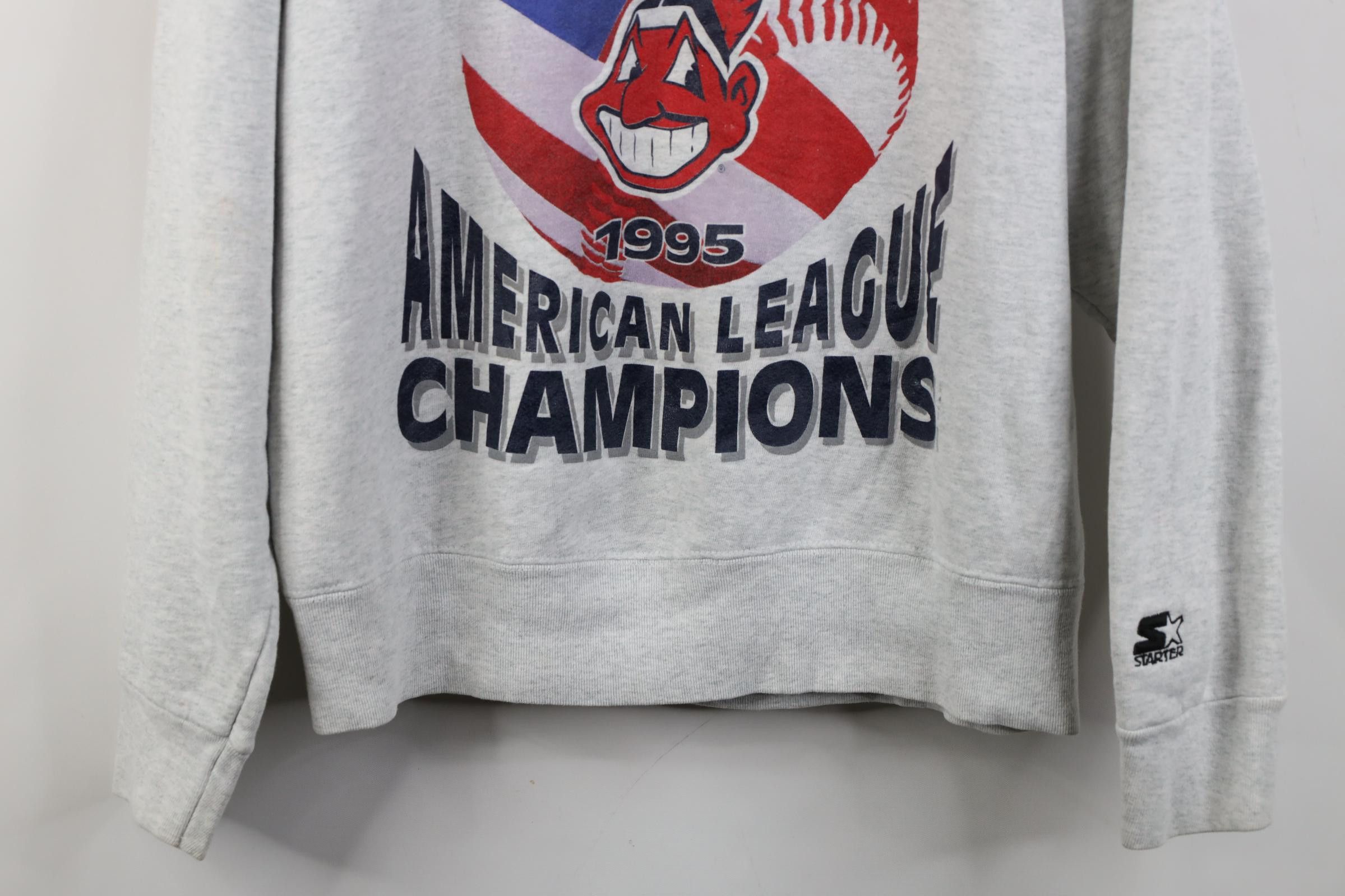 Starter Vintage Starter Chief Wahoo Cleveland Indians Sweatshirt Size US L / EU 52-54 / 3 - 3 Thumbnail
