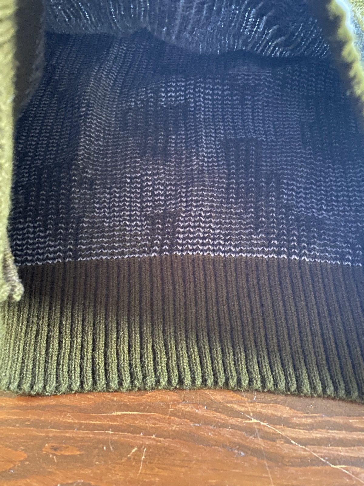 Vintage Vintage 70’s North Cape Brown Black Grey Ribbed Knit Sweater Size US XL / EU 56 / 4 - 7 Thumbnail