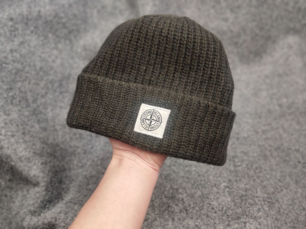Vintage Stone Island patch program authentic ribbed wool beanie Hat Size ONE SIZE - 7 Thumbnail
