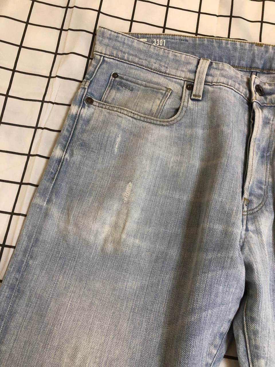 G-Star G star RAW tarred embro cargo jeans denim Size US 33 - 6 Thumbnail