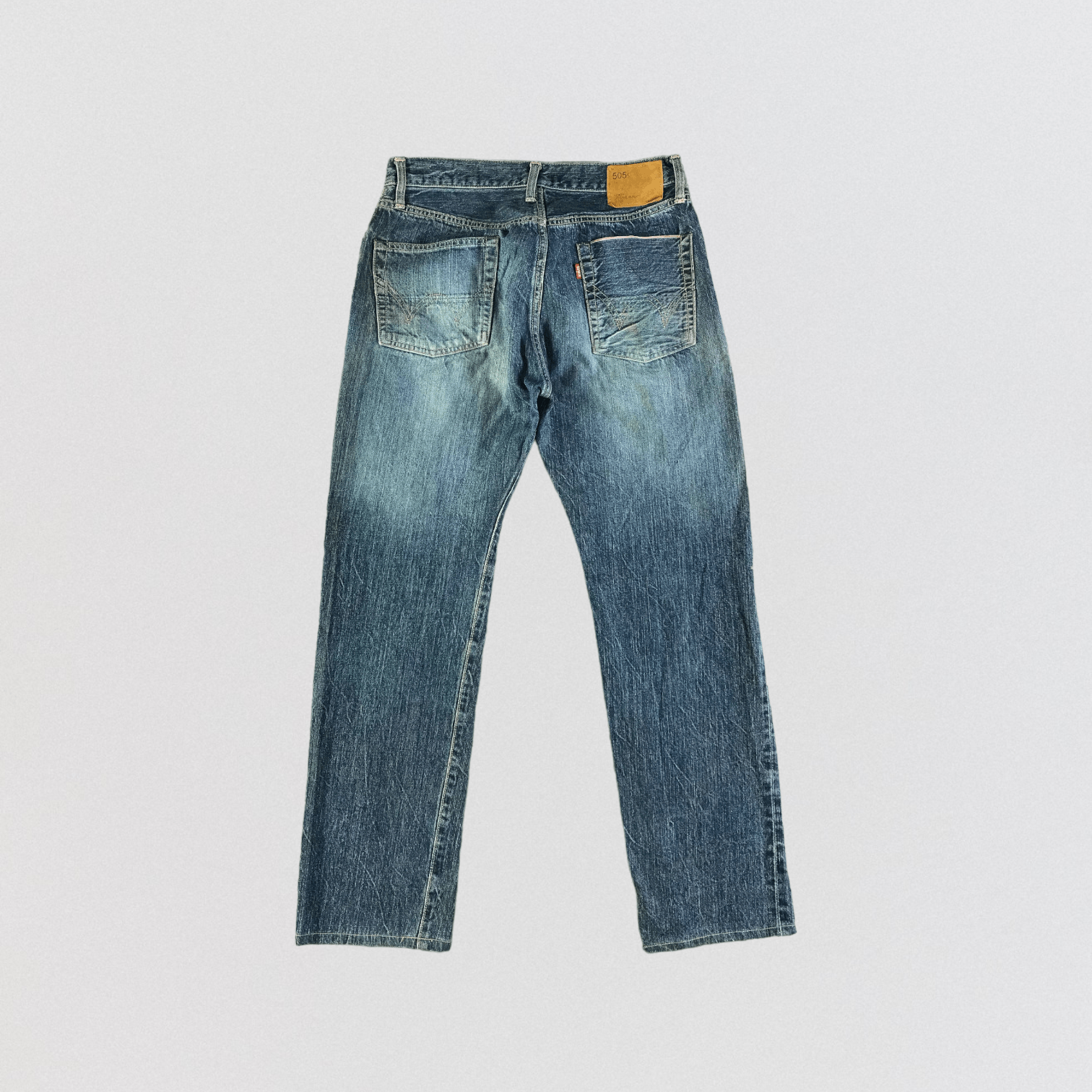 Edwin Vintage Blue Wash Edwin 505 Selvedge Jeans-JM3567 Size US 32 / EU 48 - 2 Thumbnail