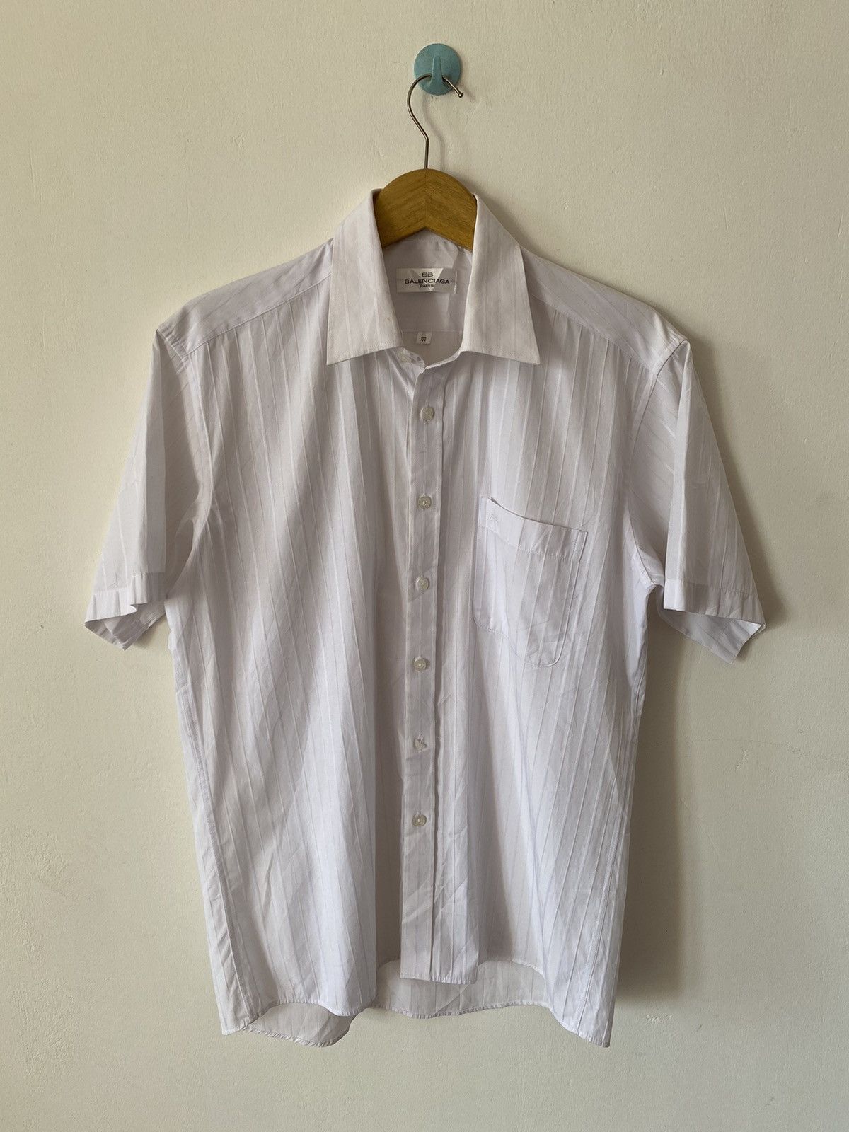 Vintage 90s Balenciaga paris button up shirt Size US L / EU 52-54 / 3 - 1 Thumbnail