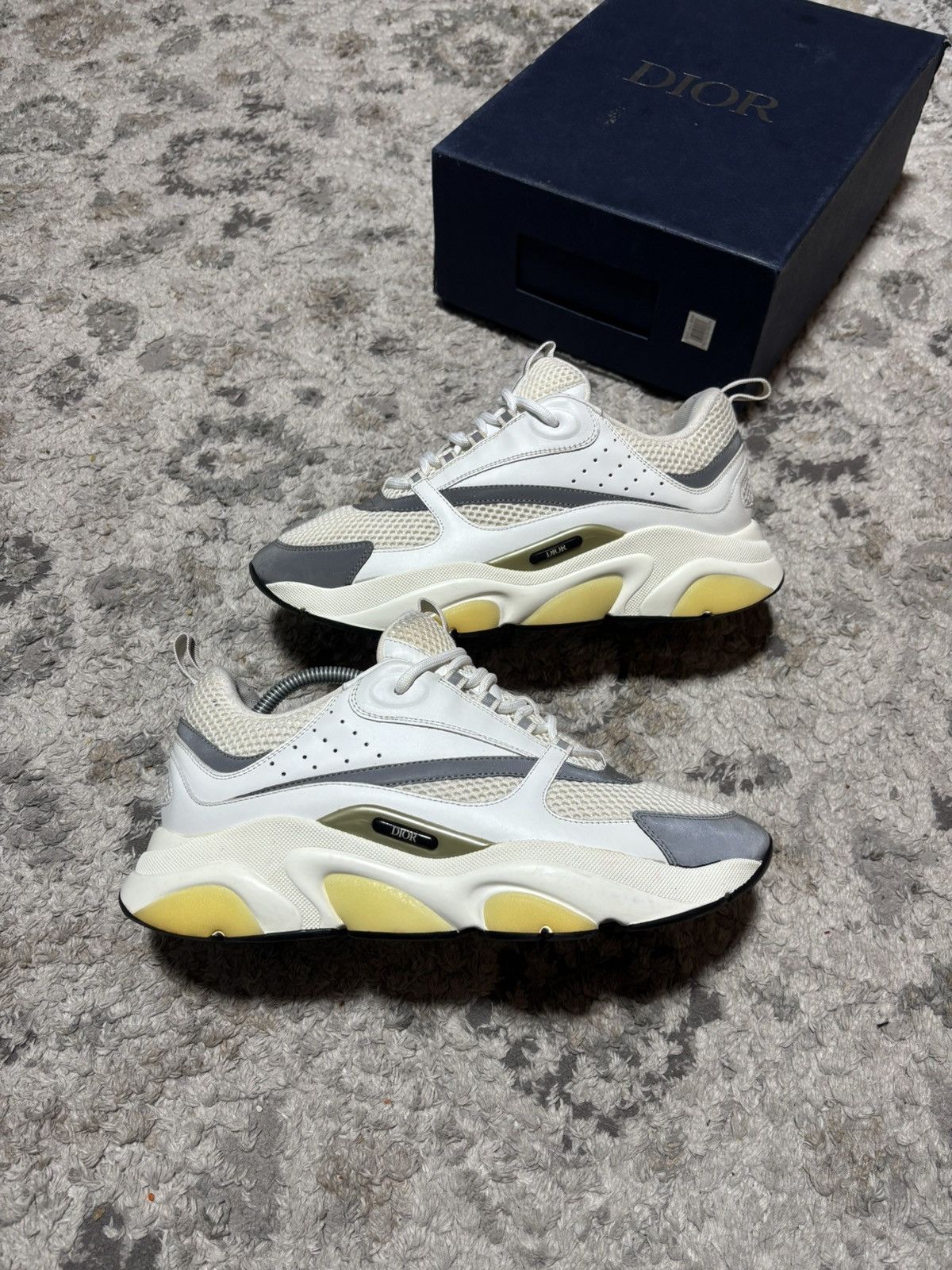Dior Dior Sneakers White Grey Mesh – Size EU 43 (US 10) Size US 10 / EU 43 - 3 Thumbnail