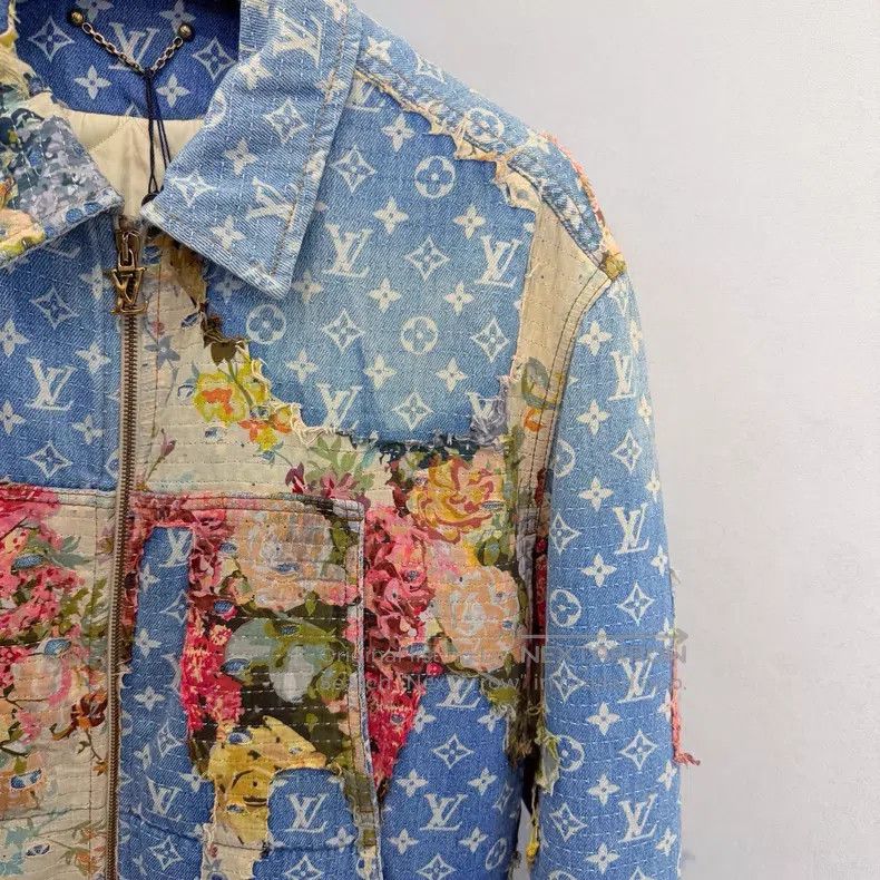 Louis Vuitton Louis Vuitton Patchwork floral denim jacket Size US M / EU 48-50 / 2 - 6 Thumbnail