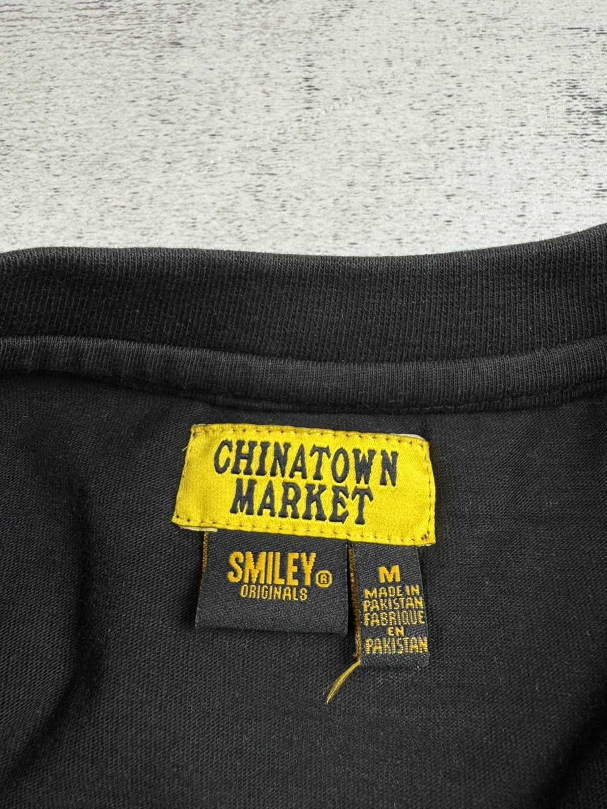 Japanese Brand Chinatown Market Smiley Men’s Medium Black Hip Hop Rap Cotton T Shirt Tee Jersey Size US M / EU 48-50 / 2 - 9 Thumbnail