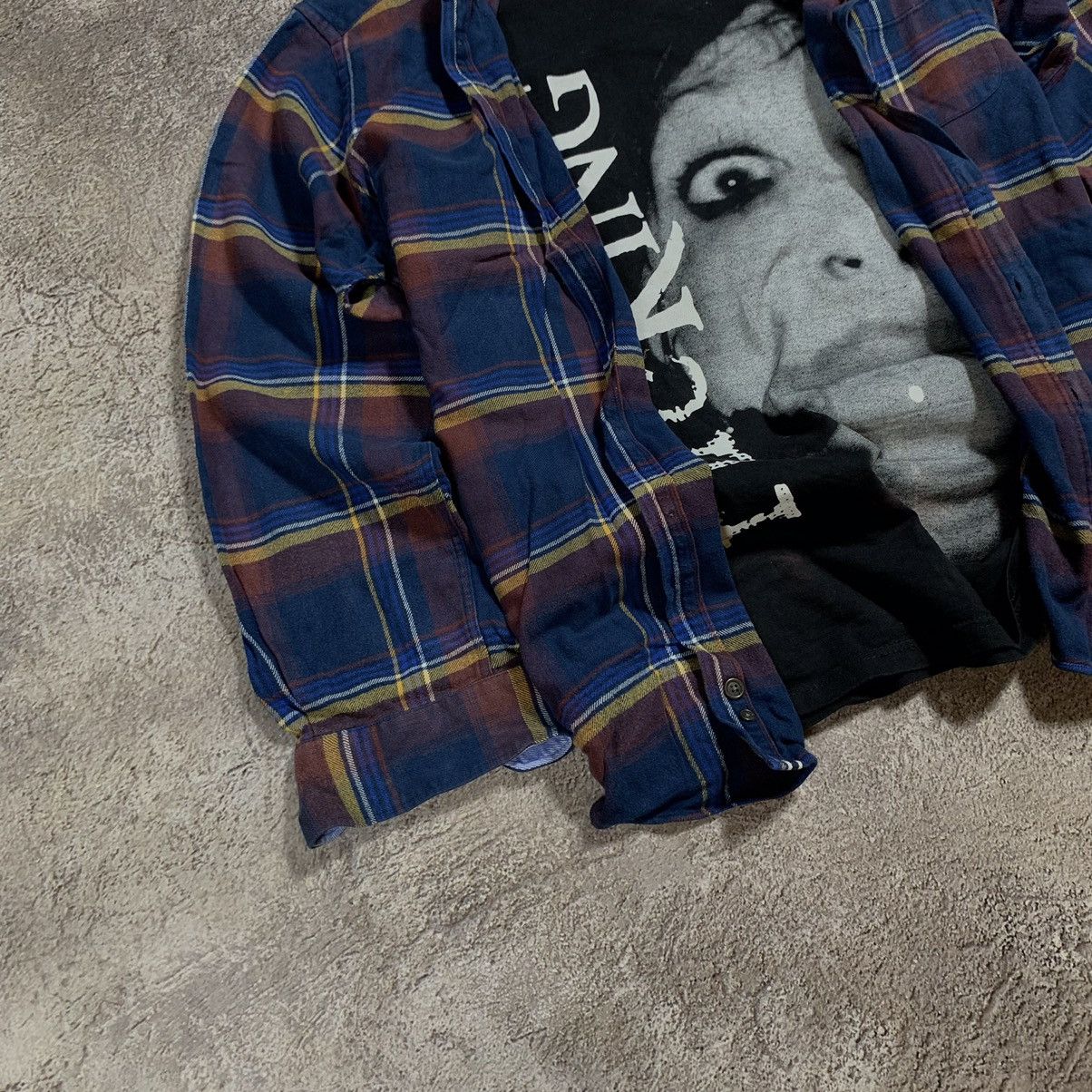 Vintage Vintage 90s Y2K Graphic Plaid Shirt Grunge Streetwear Boxy L Size US L / EU 52-54 / 3 - 2 Thumbnail