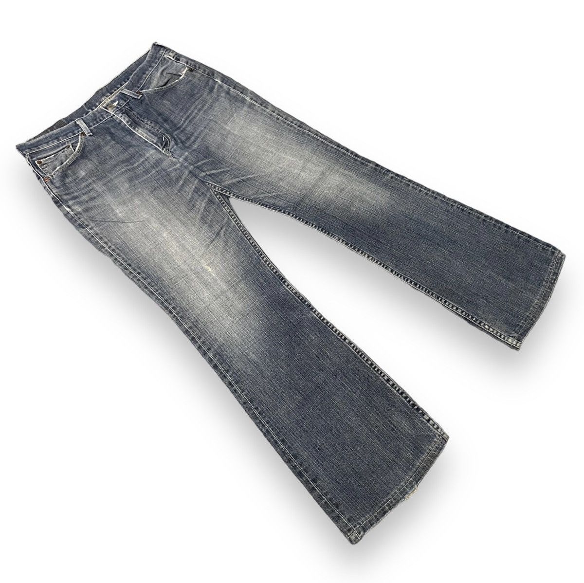 Levi's Vintage Flare Japan Levis 517-03 J09 Light Grey Washed Size US 32 / EU 48 - 4 Thumbnail