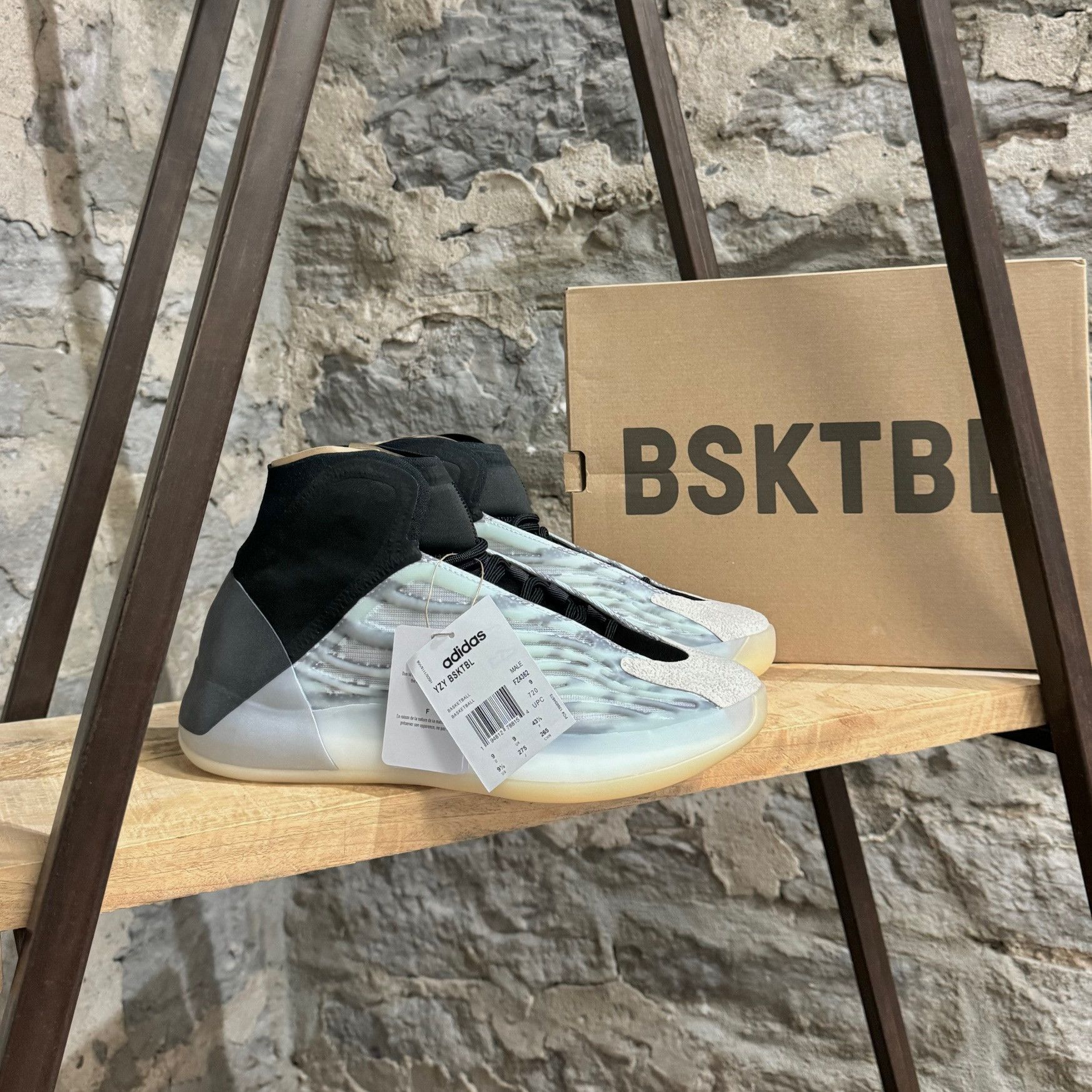 Adidas × Kanye West Adidas Yeezy BSKTBL Quantum Grey Sneakers Size US 9.5 / EU 42-43 - 1 Thumbnail