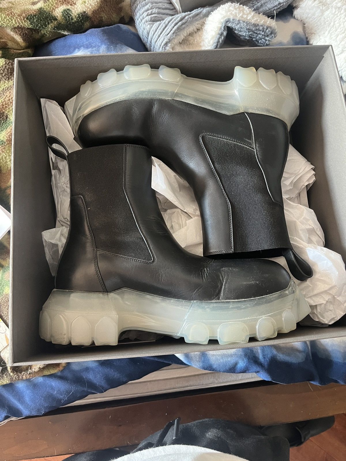 Beatle Bozo Tractor Boots Rick Owen's Size 40